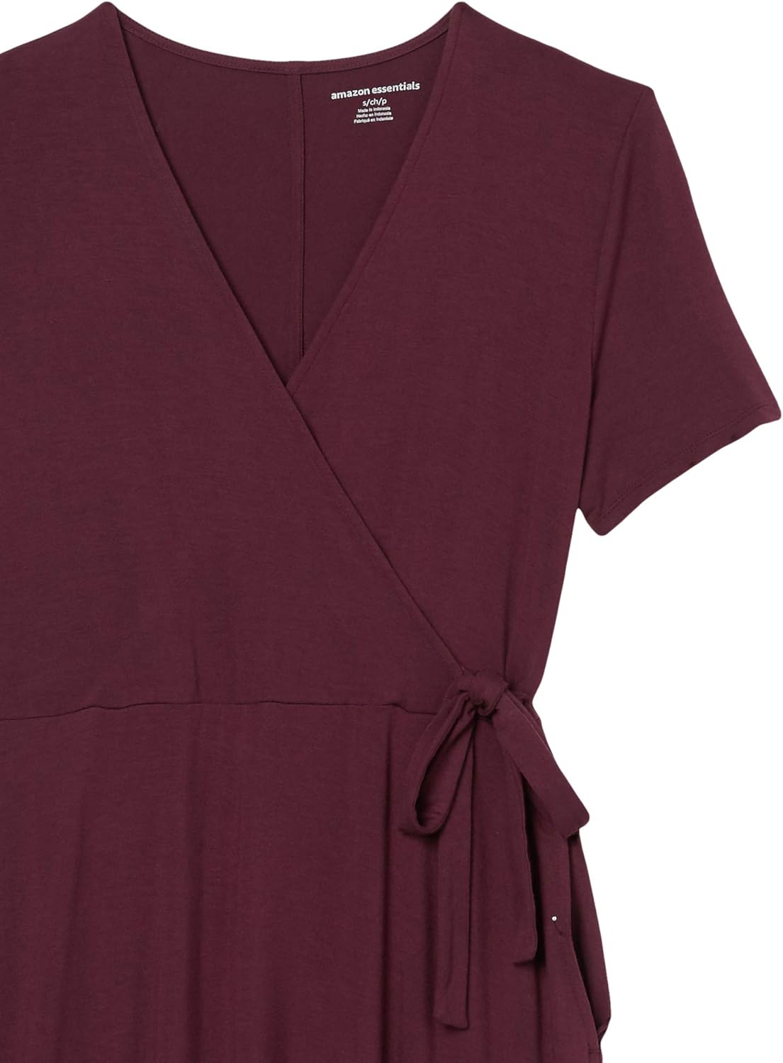 Amazon Essentials Women's Short Sleeve Faux-Wrap Dress - Image 6