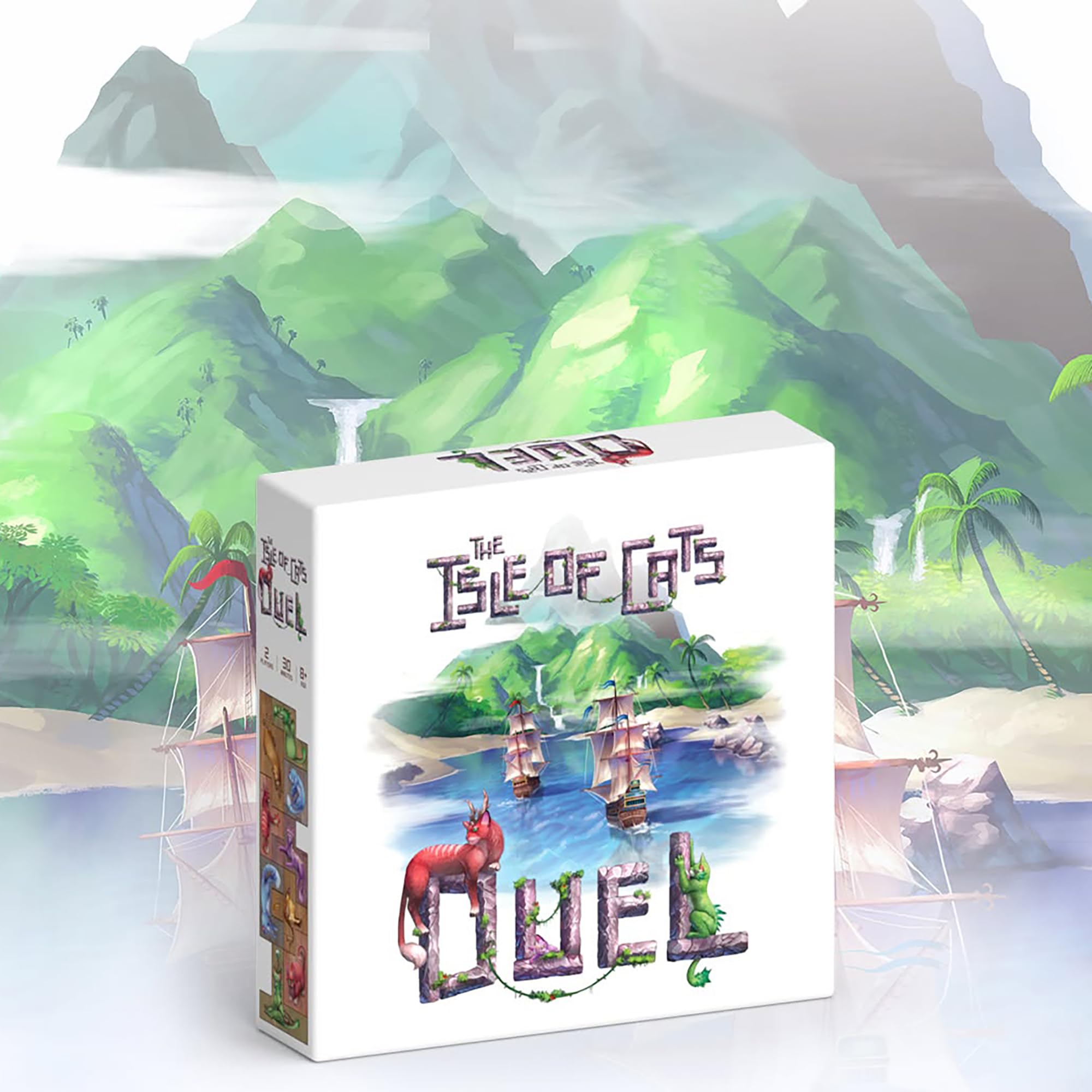 The City of Games - La Isla de los Gatos - Duelo | Juego de Mesa de Estrategia | 2 Jugadores, a Partir de 8 años