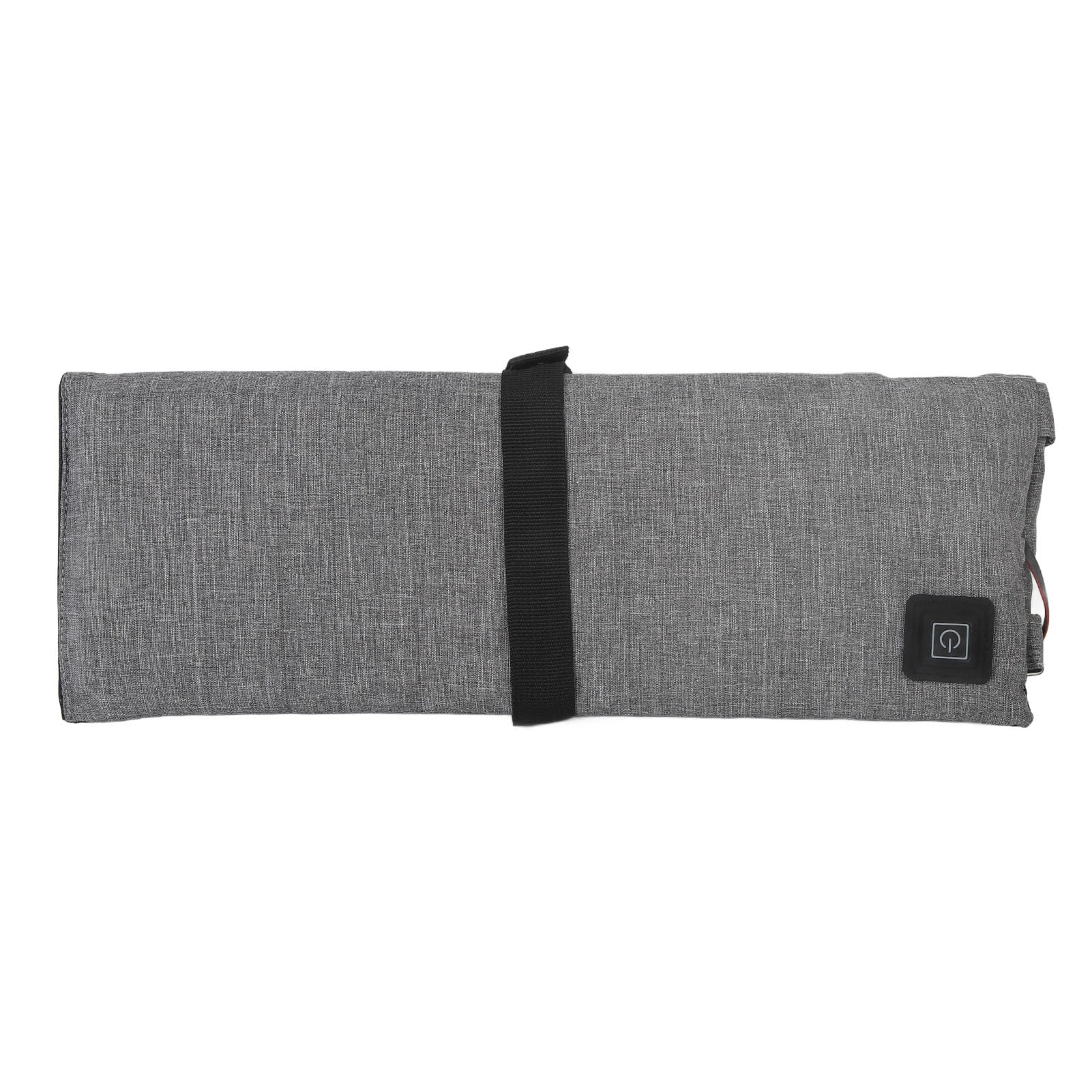 Almohada con Calefacción, Cojín de Asiento con Calefacción Portátil, Temperatura Ajustable, Cojín de Asiento de Calefacción USB Plegable Fácil, Tribunal Calentado para Acampar