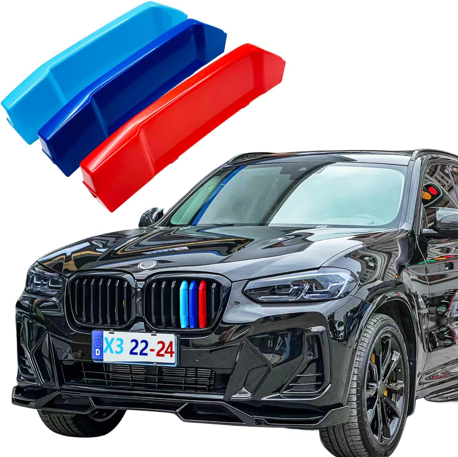 Amazon.com: VaisbyTown Automotive Grill Inserts for BMW X3 G01 2022 ...