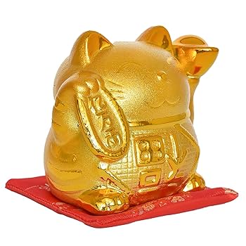 Amazon | 開運ロト 金運招き猫 貯金箱 お金を招く右手上げ