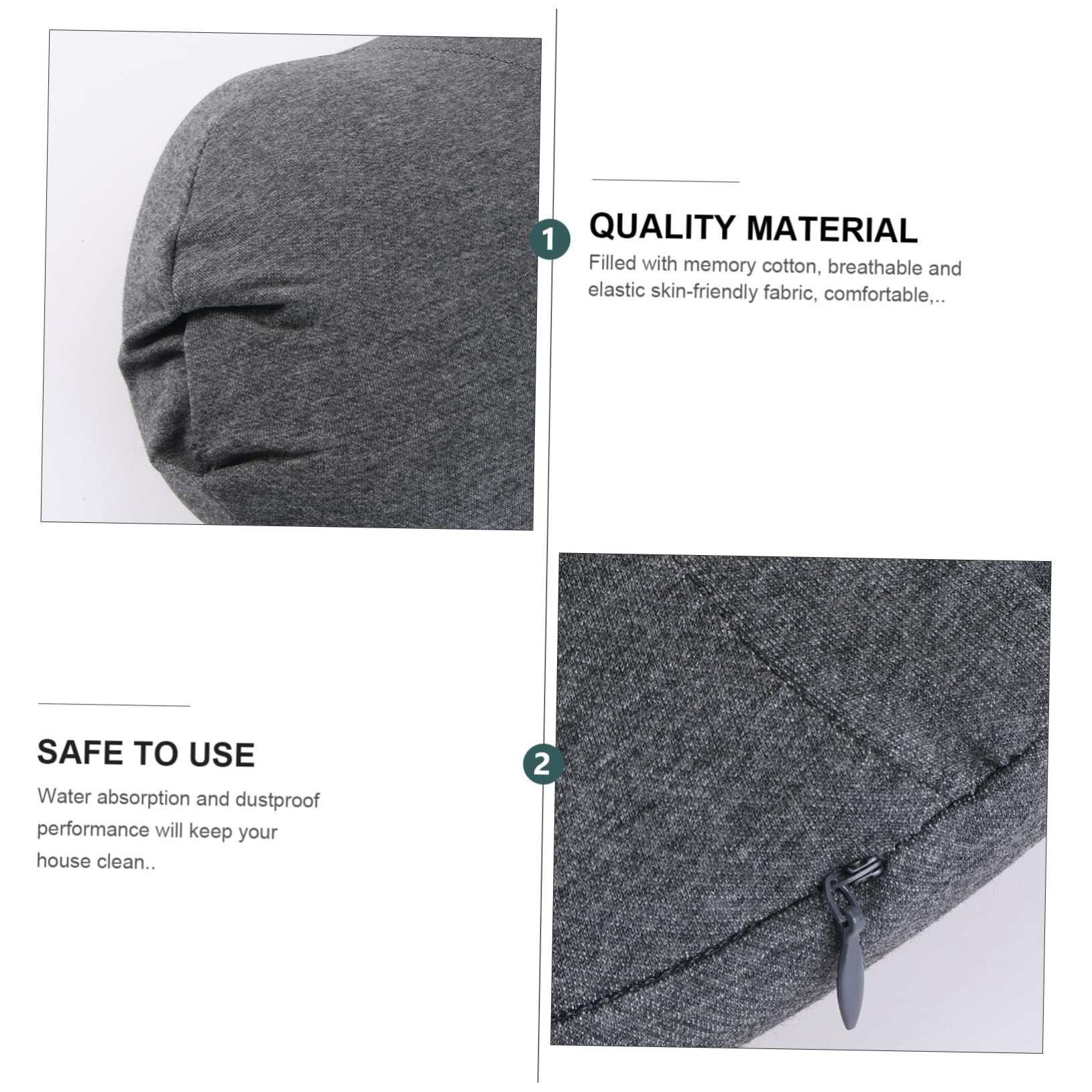 Alipis Ergonomic Pillow for Pregnant Women Memory Foam Lumbar Support Bed Pillow for Waist Back Pain Relief Elderly and