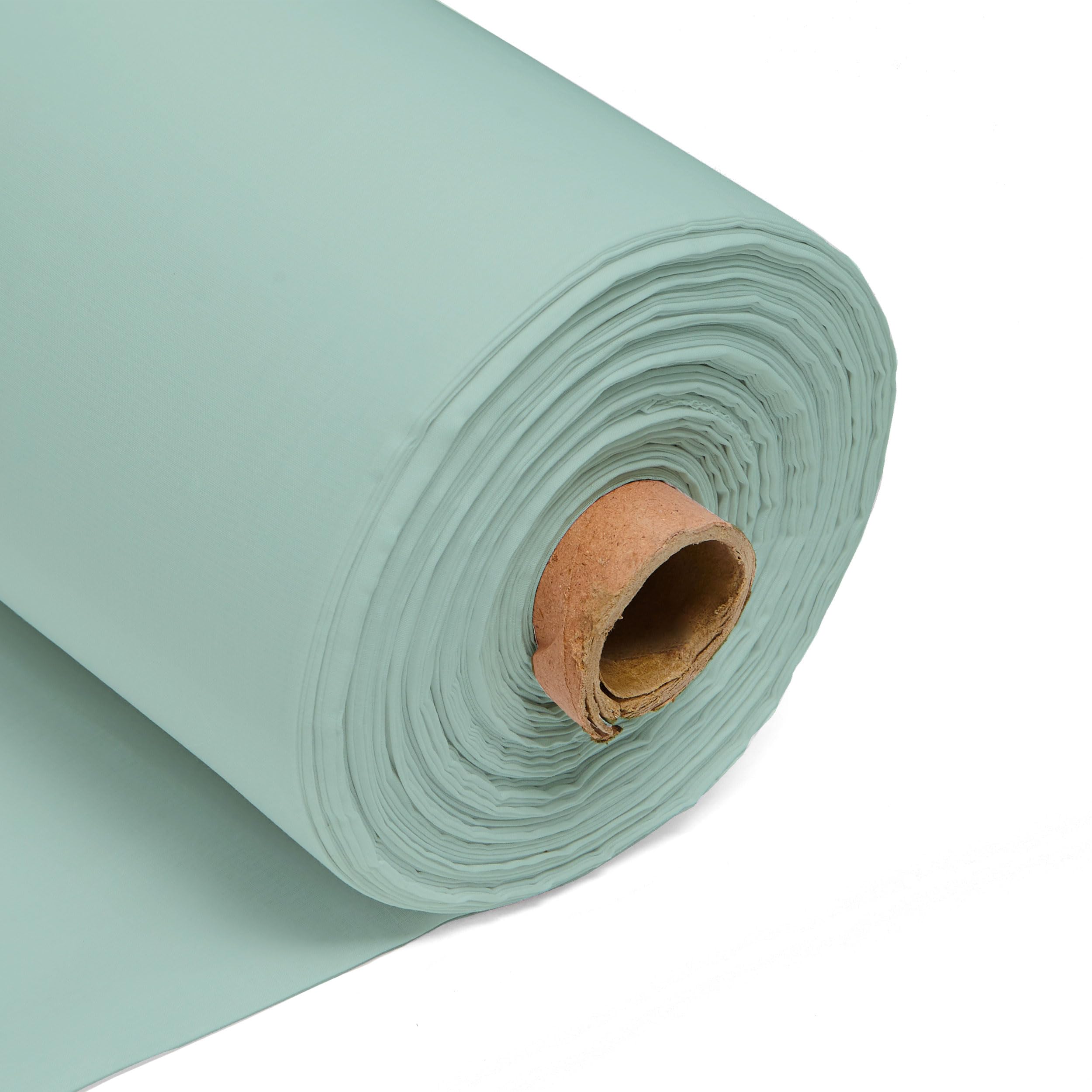 Pastel Duckegg 100% Cotton Plain Fabric – 60 Inch 150cm Wide 150GSM Material - Sewing, Dressmaking, Quilting, Curtain Linings, Pillowcases & Totes by Discount Fabrics LTD - 10Metre