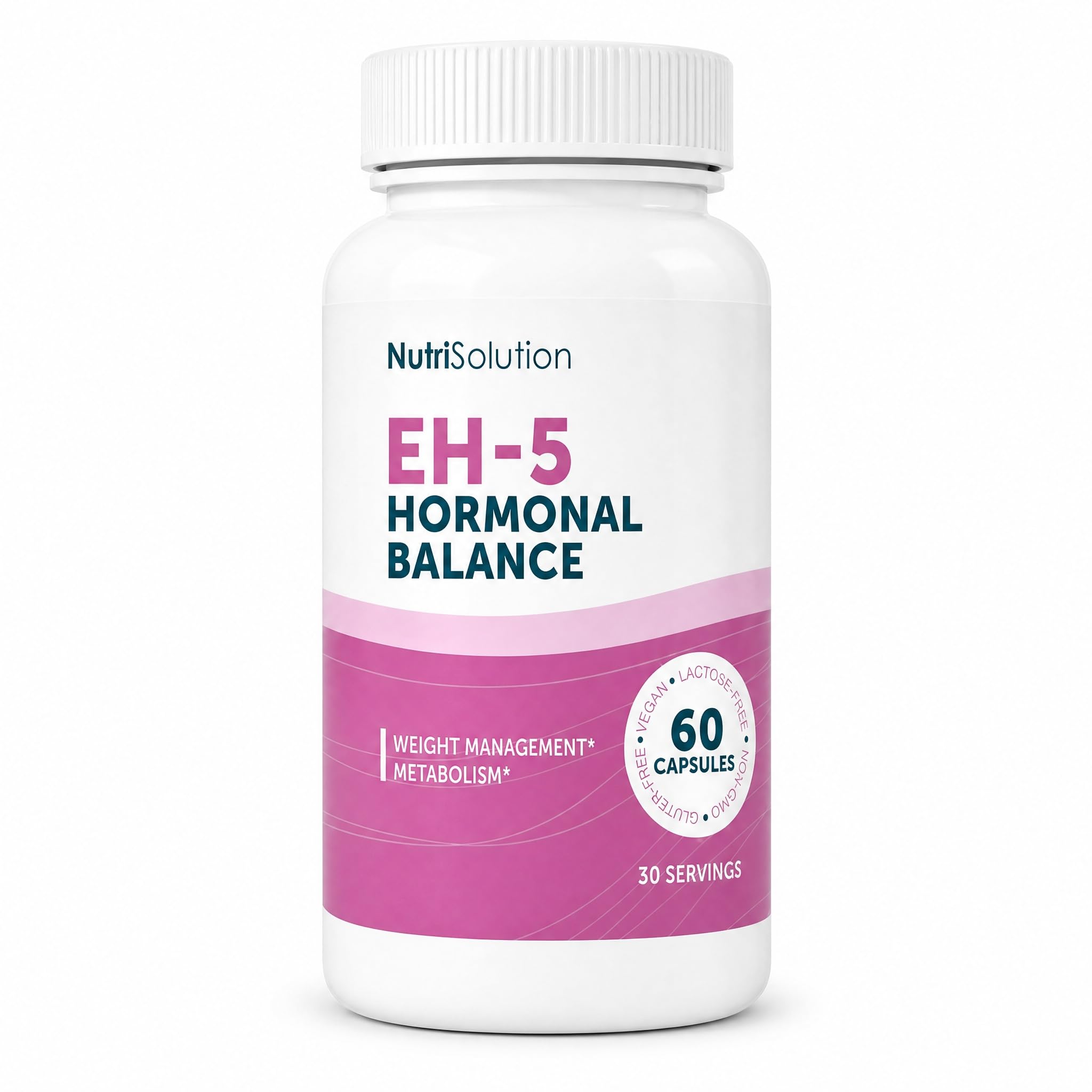 Équilibre Hormonal 5 par NutriSolution | Complément Alimentaire Minceur Energétique Hormones pour Favoriser Perte de Poids Naturelle | Made in France | 60 gélules