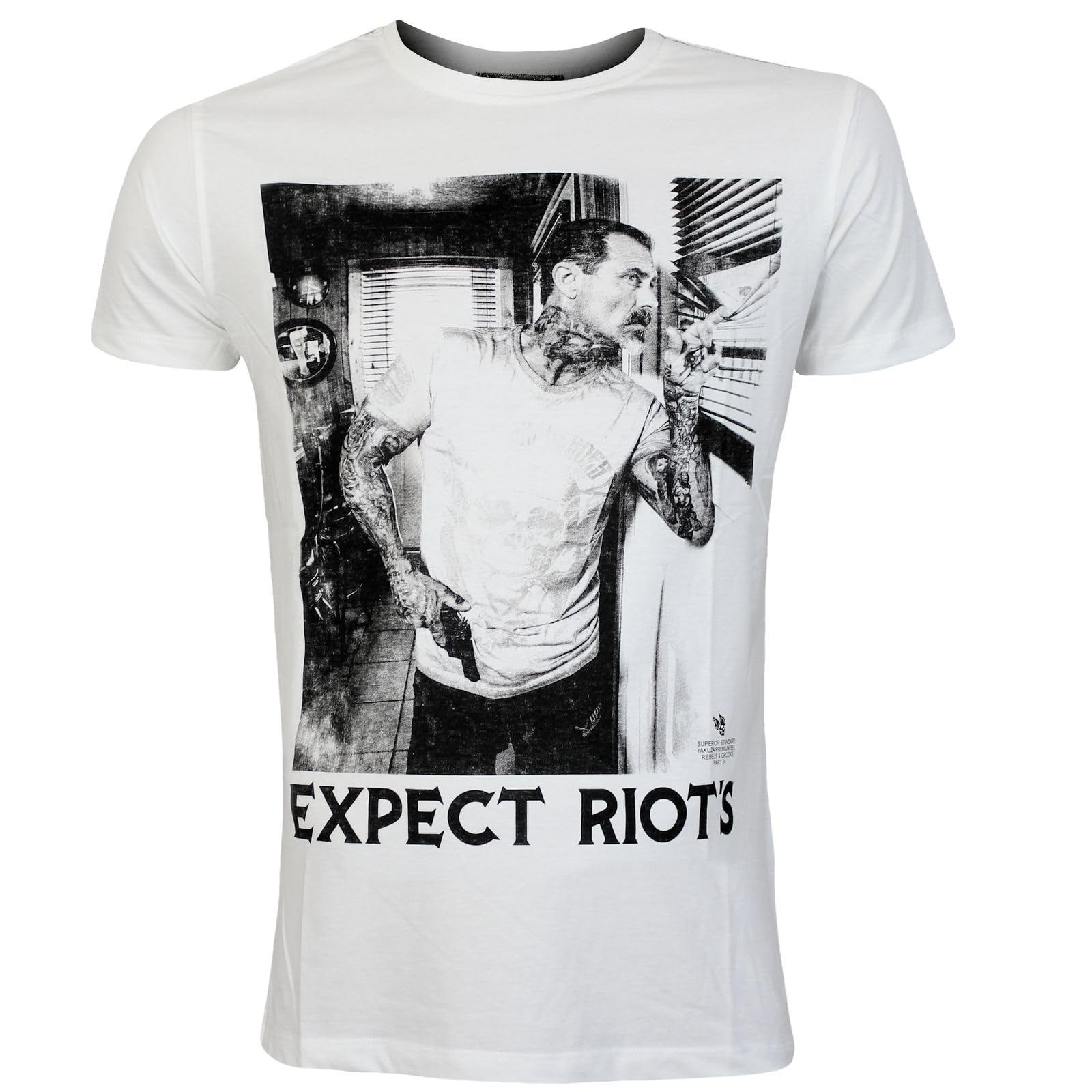 Yakuza Premium Men's Special T-Shirt 3617-A Natural White