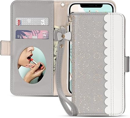 Amazon Co Jp Lulumi Iphonese 第3世代 ケース 手帳型 Iphone8 携帯ケース 手帳型 Iphone Se 第2世代 ケース 手帳型 対応 おしゃれ アイフォン7 ケース 手帳型 かわいい 透かし彫り模様 あいふぉんse3 ケース 手帳型 鏡付き カード収納 女性 Iphone8 ケース 手帳型