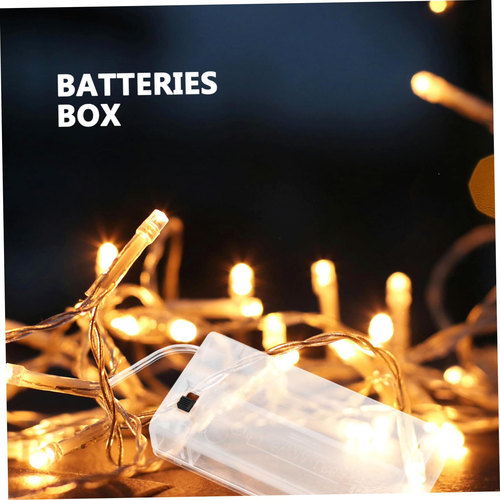 Toddmomy 5 Set Portabatterie Trasparente Per Stringa Confezione Da Design Resistente E Custodia Per Batterie Aa Con Interruttore Per Decorazioni 10 Pezzi*5