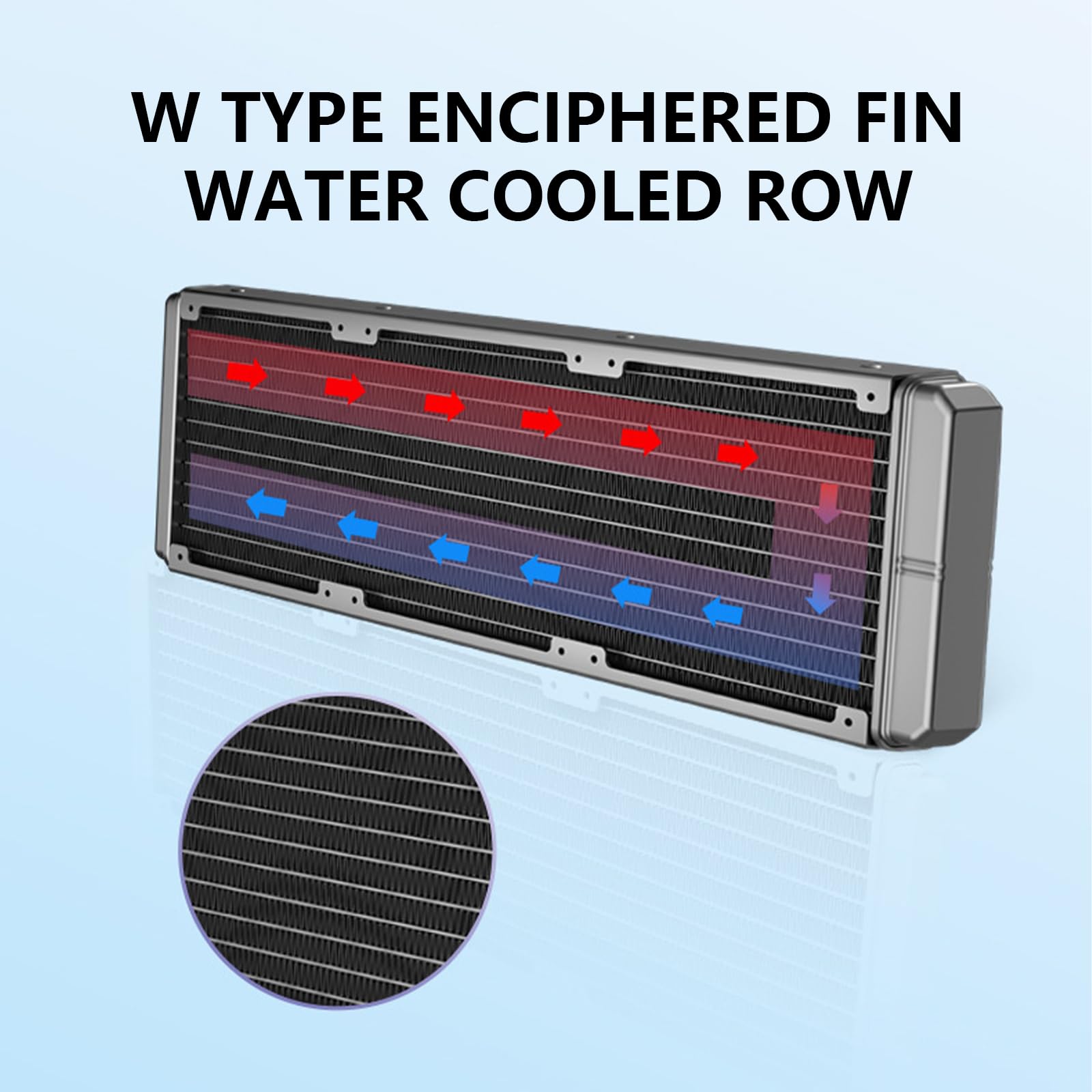 Chłodzony procesorem ARGB wentylator chłodzący wodą z potrójnym 120 mm ARGB Wydajne chłodzenie CPU Radiator