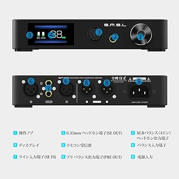 Amazon.co.jp: S.M.S.L SP400 ヘッドホンアンプ フルバランス