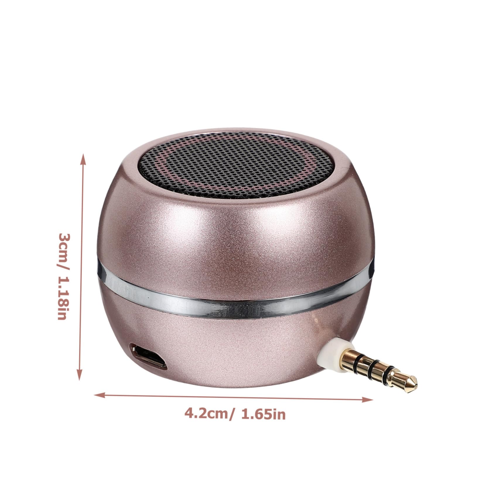 LABRIMP Loudspeaker Box with Aux Input Portable Plug Speaker for Smartphones Tablets and Computers Compact Design High Fidelity Sound USB Rechargeable