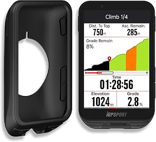 Premium Protective Silicone Case Cover for iGPSPORT iGS800 - Cycling GPS Computer - Max Protection, Durable, Non-Slip, Shockproof Anti-Static/Dust Coating (Black)