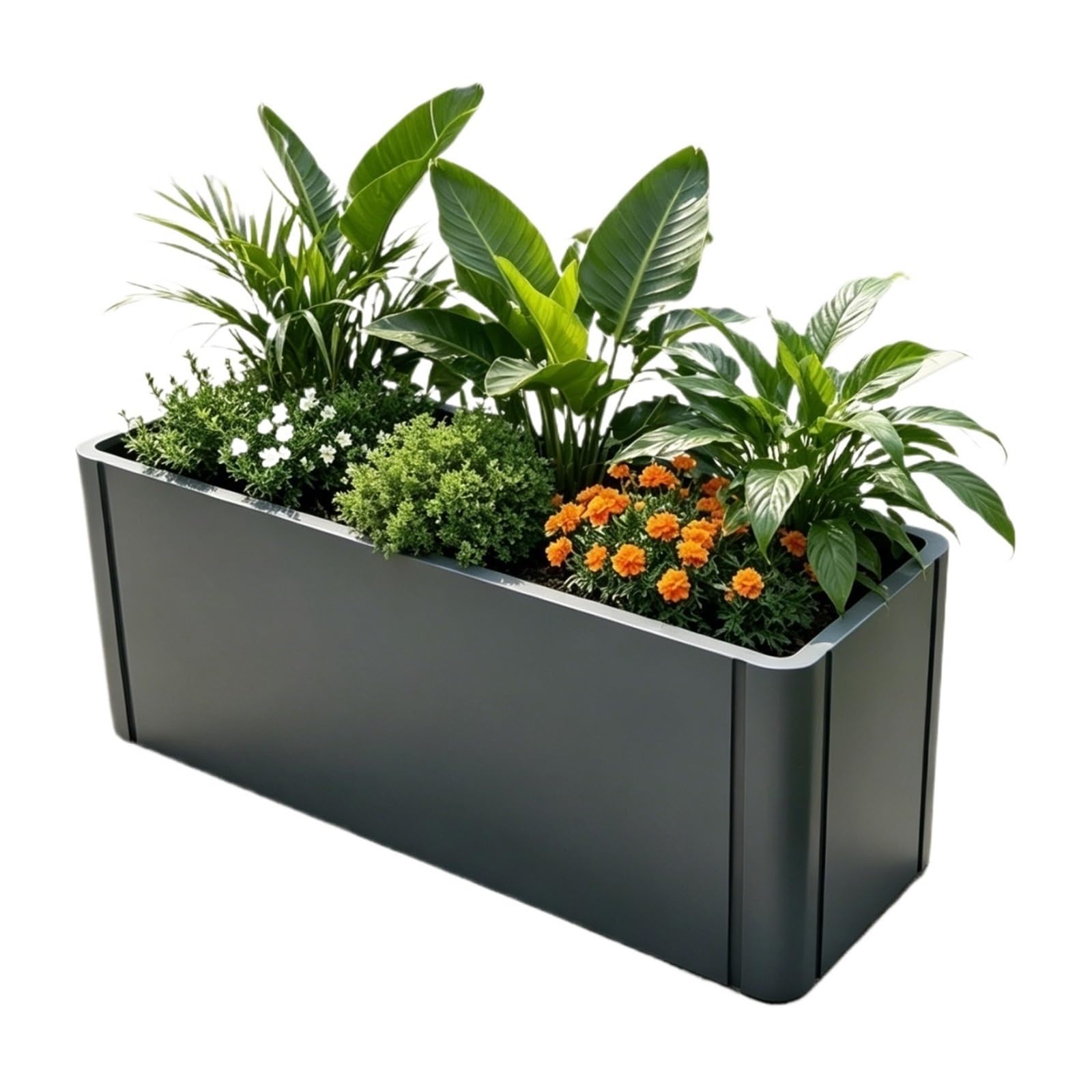 Pq7hKv2wD garden trough planters Planter Box Flower Trough Large Landscape Planting Pot