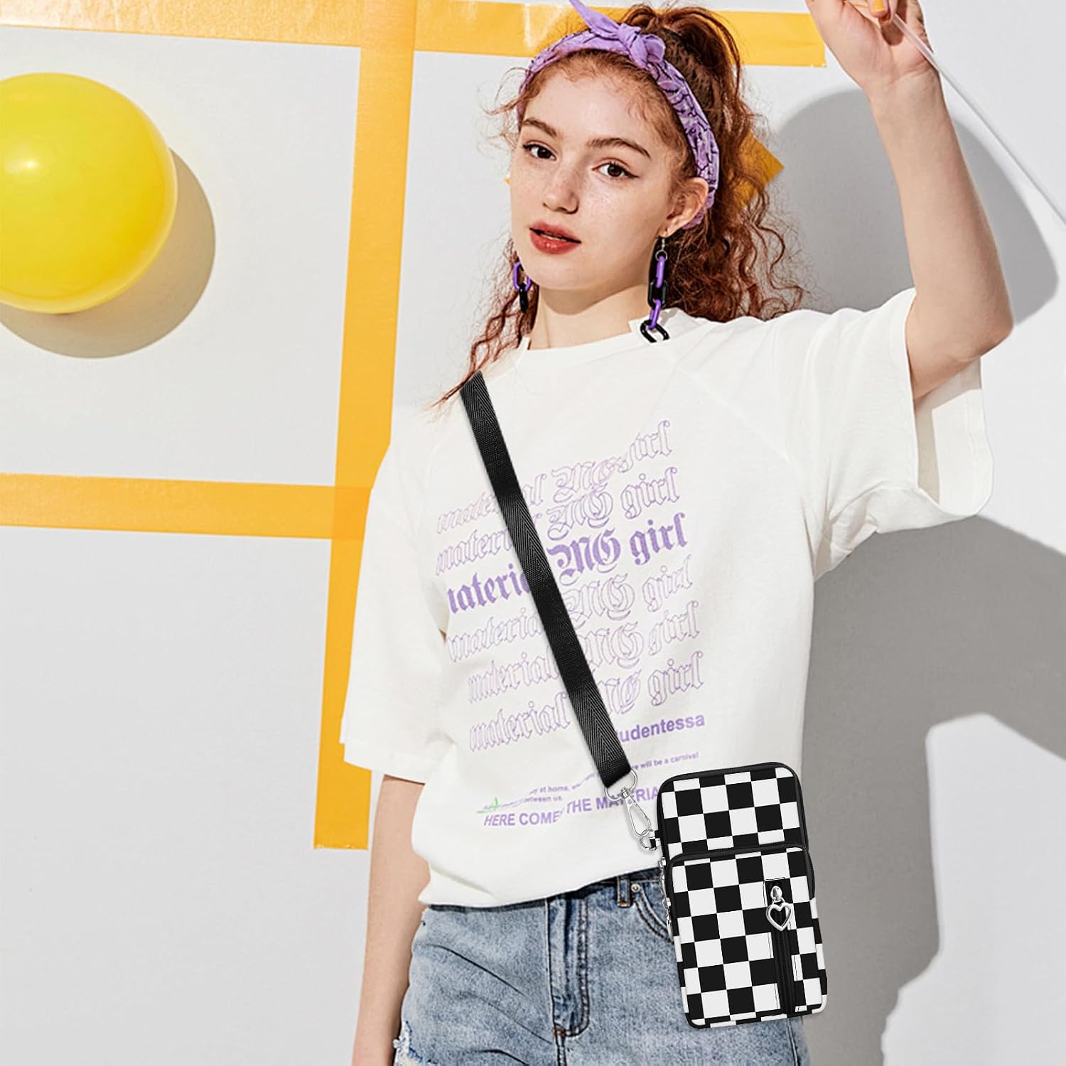BIAOTIE Small Crossbody Bags for Women Travel Pouch Shoulder Bag Cell Phone Purse with Adjustable Strap