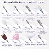 Cordless Electric Nail Drill, 12 in 1 Electric Nail File Kit, Purple - 6