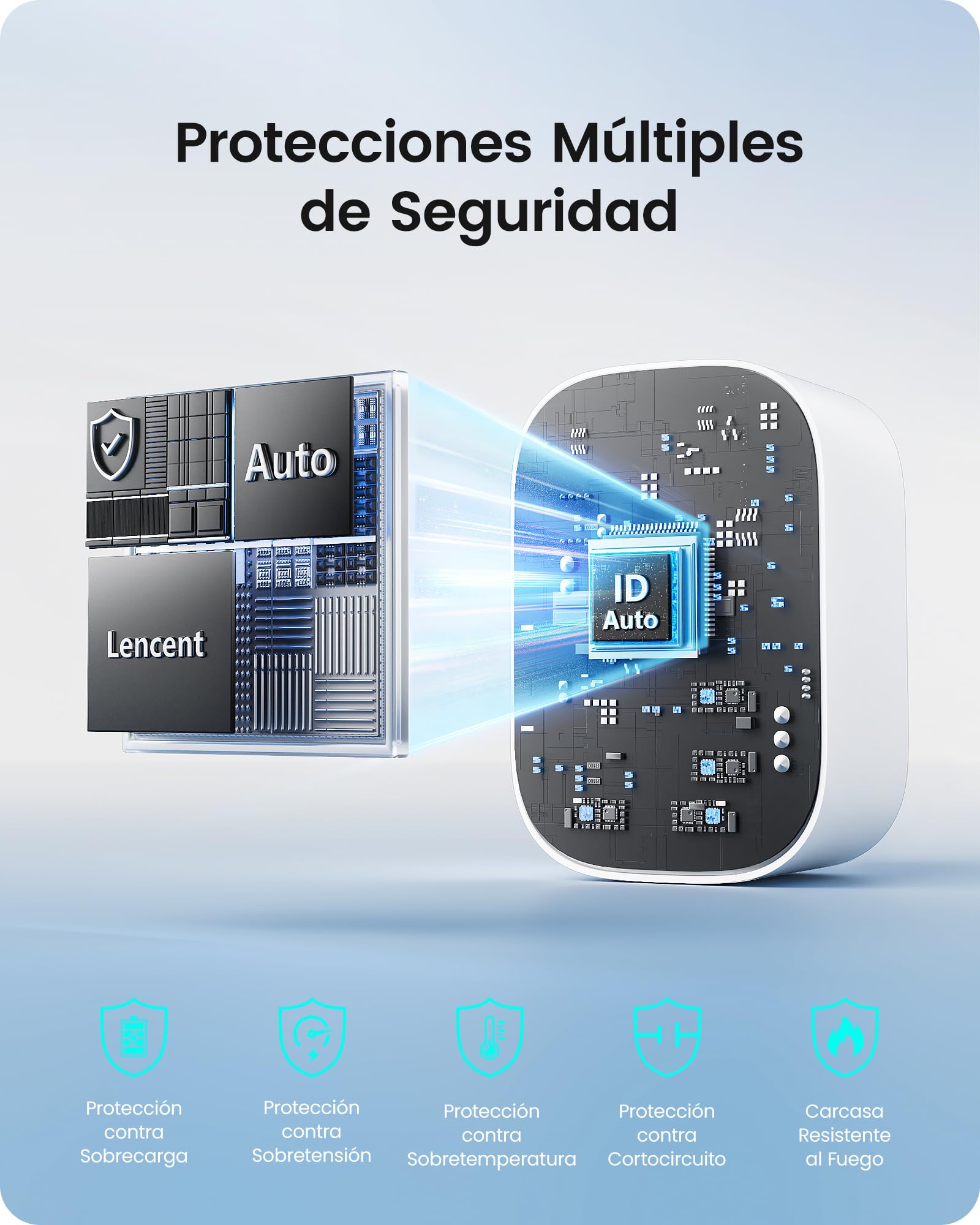 LENCENT Adaptador Enchufe Viaje Universal Tipo B, L, D, G, I,Adaptador Internacional 6 Enchufes Reemplazables para EE.UU., UK, Costa Rica, México, Tailandia, Maldivas, Sri Lanka y Australia
