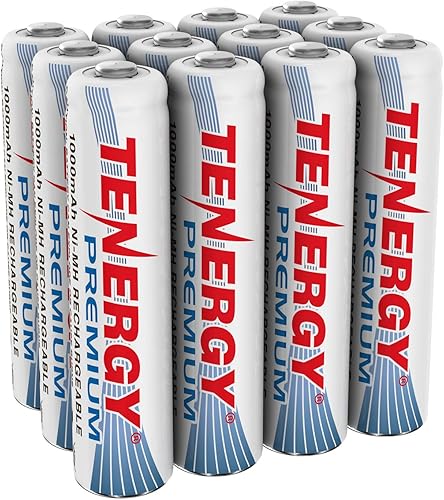 Tenergy BaterĂas AAA recargables de alta calidad baterĂas AAA NiMH de alta capacidad de 1000 mAh baterĂa de celda AAA paquete de 12 Tenergy BaterĂas AAA recargables de alta calidad baterĂas AAA NiMH de alta capacidad de 1000 mAh baterĂa de celda AAA paquete de 12