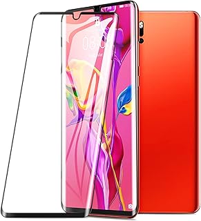 KuGi. para Huawei P30 Pro Protector de Pantalla, Cristal Templado [9H Dureza] [Alta Definicion] Cuerpo Completo Protector de Pantalla Dise?ado para Huawei P30 Pro (Negro)