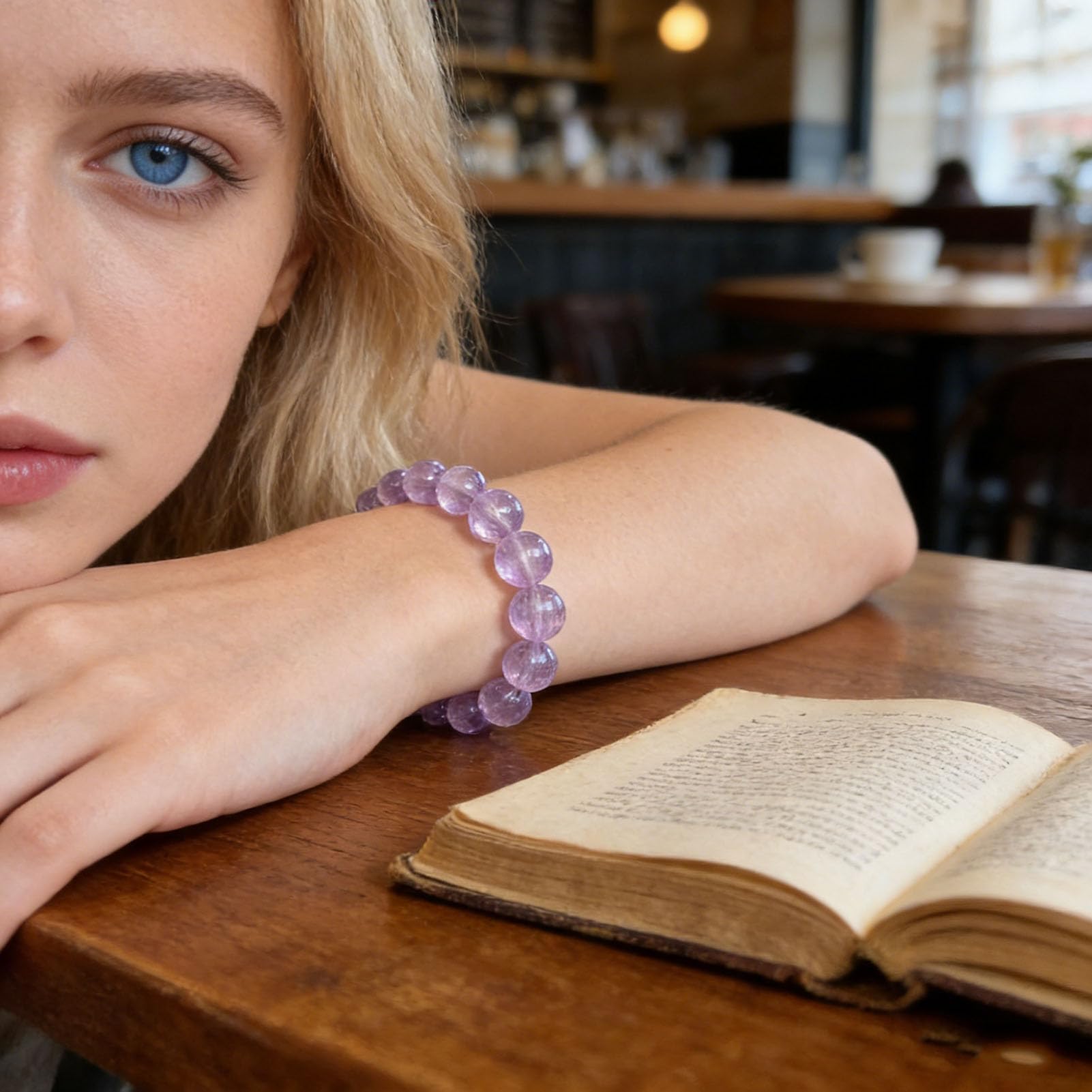 Pulsera de Chakra del corazón de Kunzite, Pulsera de Piedras Preciosas Naturales para el Amor y la compasión incondicionales, joyería de energía de Cristal elástico, Pulseras,10MM