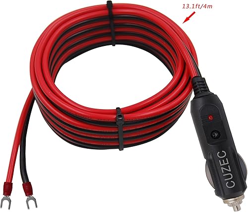 Miniatura 4 de CUZEC Cable de alimentación de enchufe macho de 15 A resistente con cable de 13.1 pies  13.1 ft 16 AWG para inversor de automóvil, bomba de aire,