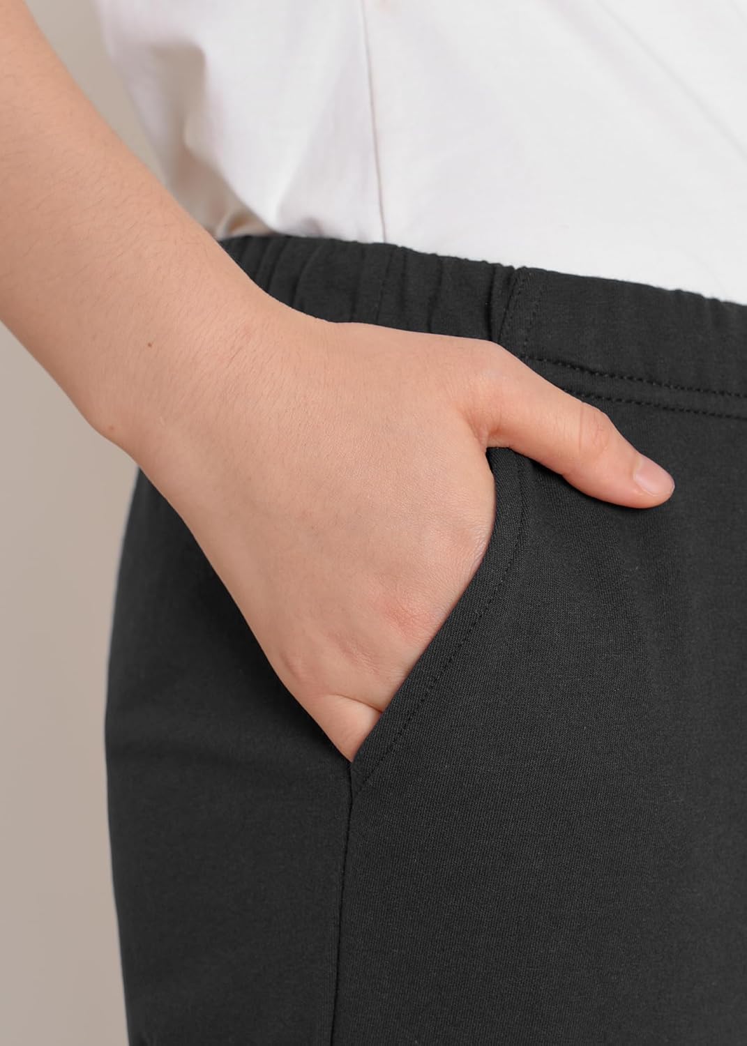 Weintee Women's Petite Cotton Pajama Jogger Pants with Pockets