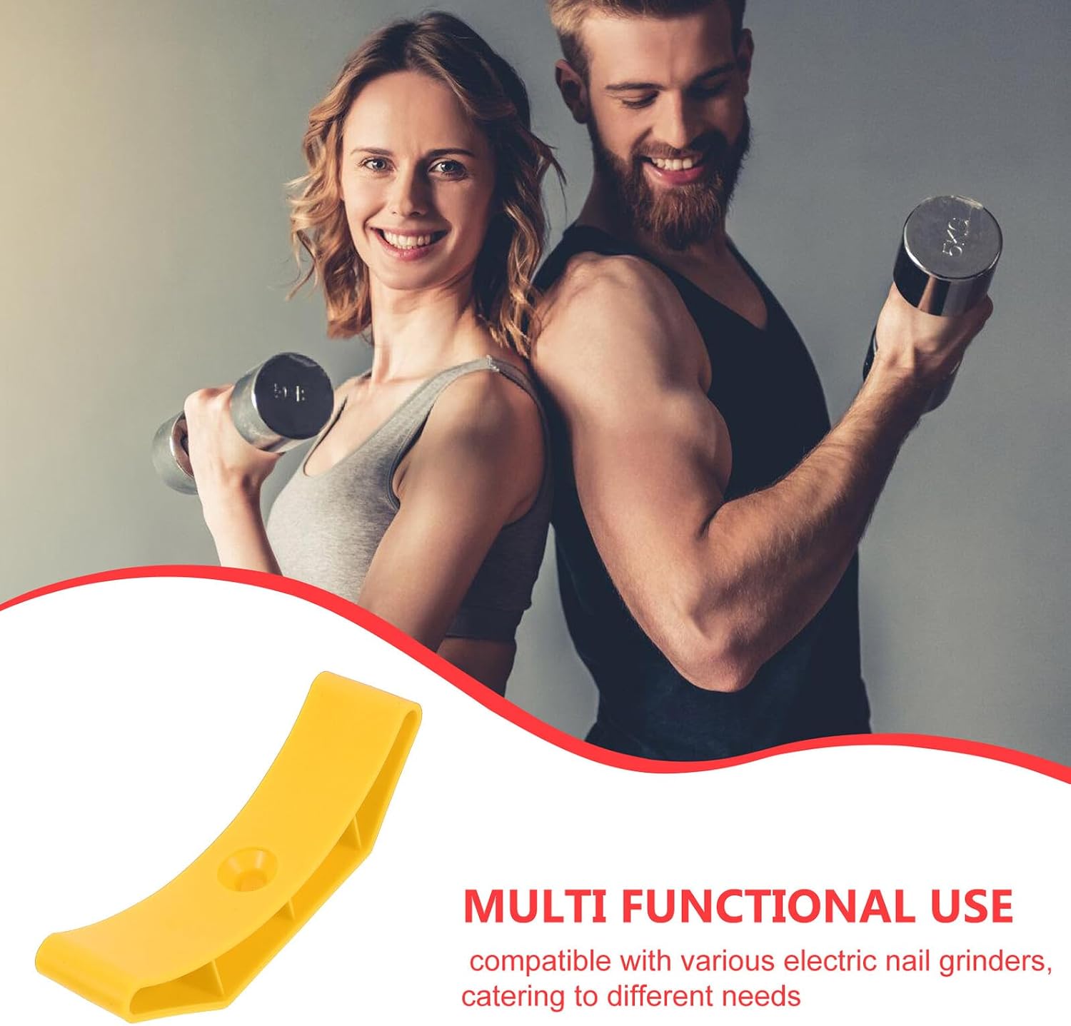 10pcs Yellow Dumbbell Stand Weight Rack Hollow Dumbbell Holder Sports Equipment Organizer Portable Storage Support Frame for Home Gym Strength Training