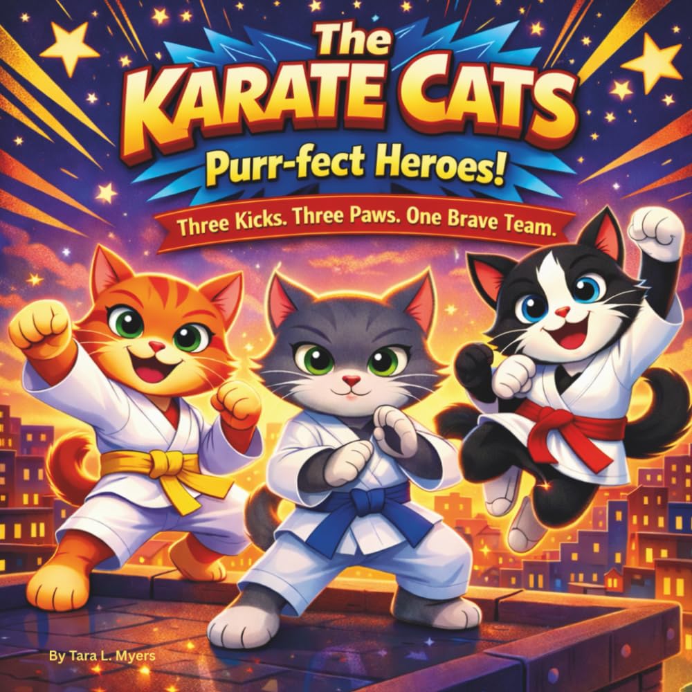 The Karate Cats: Purr-fect Heroes!: Children's Storybooks| Three Kicks. Three Paws. One Brave Team| Adventure| Animals| Cats| Rhyming Storybook| ... 30 Pages| Size 8.5 x 8.5 (Childrens Books)