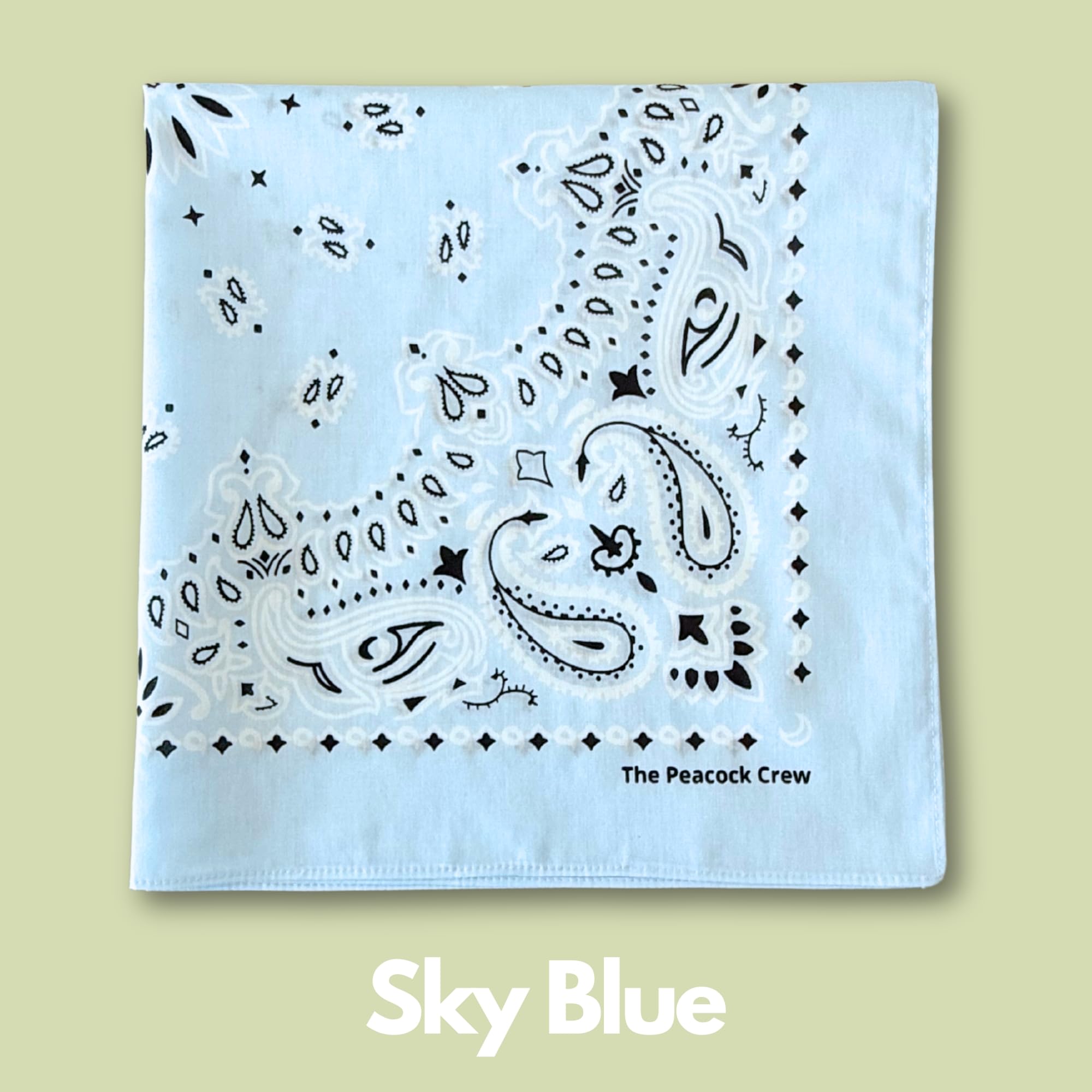 Premium Soft Cotton Designer Bandanas Pack for Men and Women 22 x 22 inches