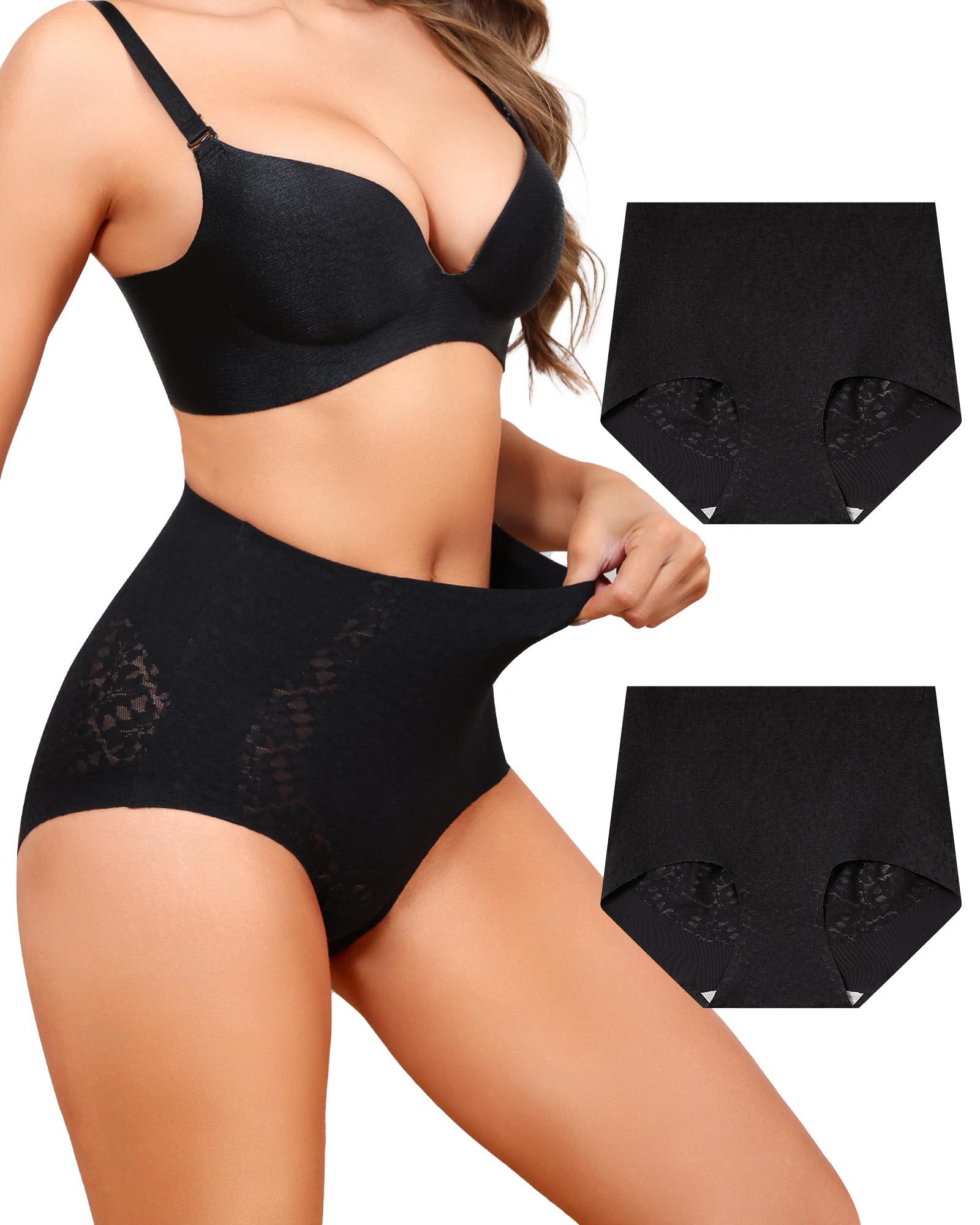 Aijolen Shapewear Damen Bauchweg Unterhose Hohe Taille Miederhose Nahtlos Figurformende Shaping Unterwäsche Bauchkontrolle Miederslip Body Shaper für Frauen