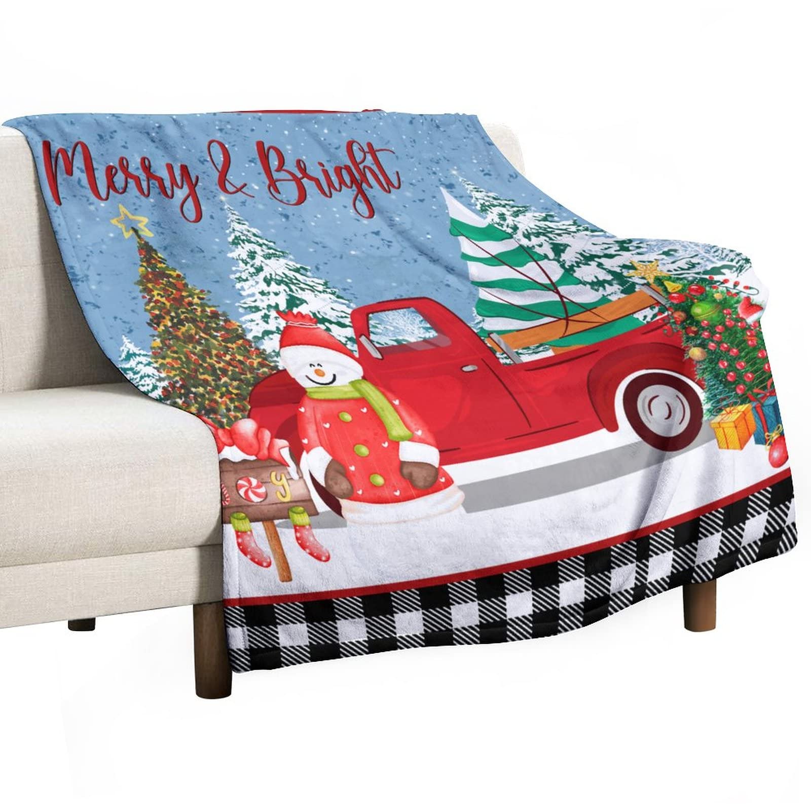 Couverture de canapé Merry & Bright jeté de lit Noël