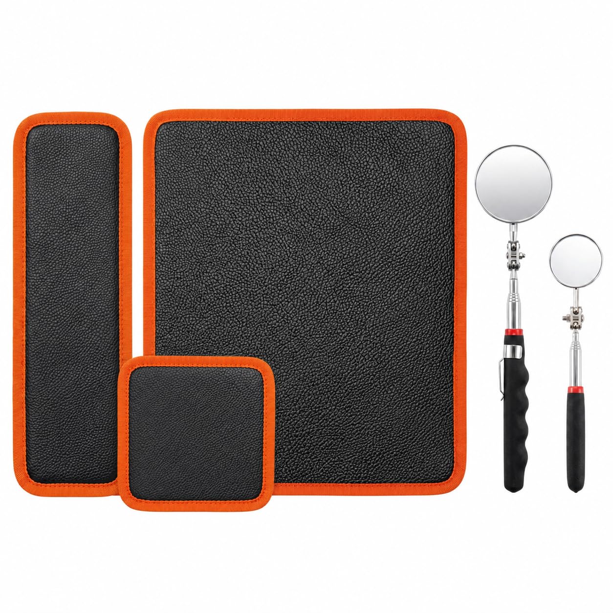 3-Pack Magnetic Tool Mat, 2 Telescoping Mirrors(2.0in & 1.20in)