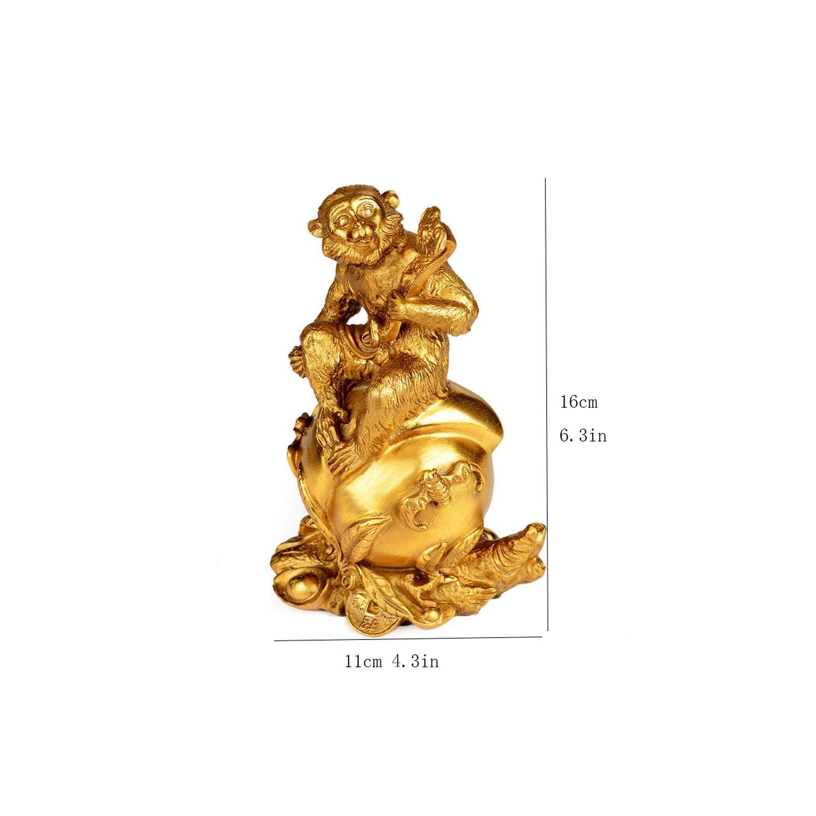 Rzemiosło dekoracyjne statuetka króla małp rzeźba na biurko, miedziana, małpa, statuetka króla, rzemiosło, do salonu, na biurko, rzemiosło, model, rzeźba, biuro, dekoracja, prezent, akcesoria na