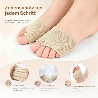 Metatarsal Pads Washable and Reusable Bunion Pads Soft Forefoot Pads Invisible Forefoot Pads for Standing Walking Running Metatarsal Pads for Men and Women