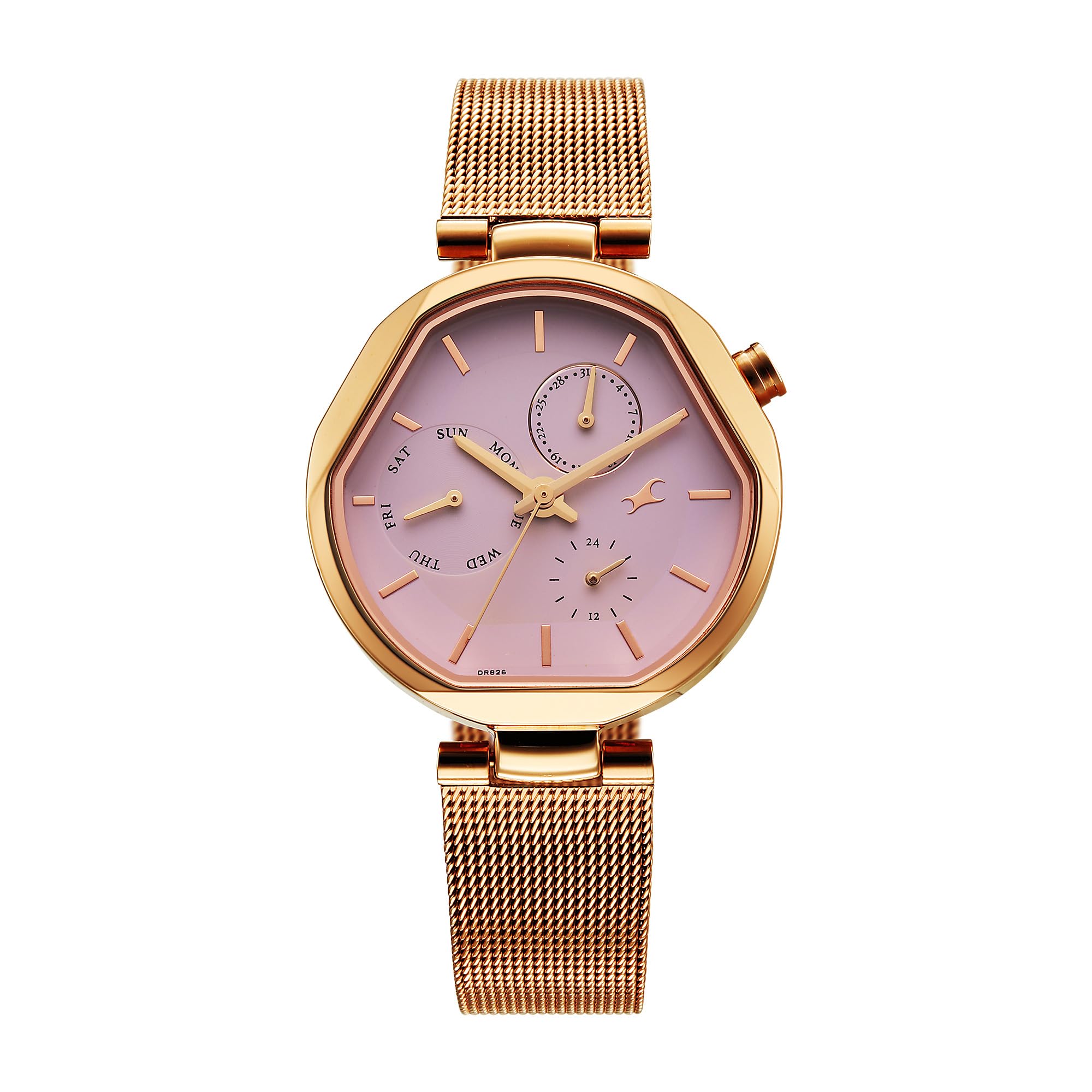 Fastrack TIK Tok 5.0 Quartz Pink Shaped Dial Women's Watch | Stainless Steel Strap Material | Watches for Women Analog - 6319WM01-image-36