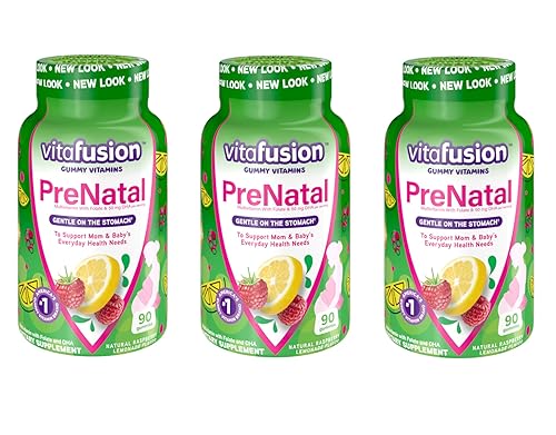 Vitafusion - Vitaminas prenatales en gomitas, 90 unidades (paquete de 3)