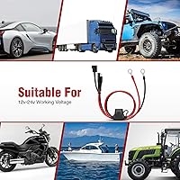 Vista 6 de Nilight - Arnés de desconexión rápida de calibre 10, 2 pines, conector SAE resistente, cable de plomo