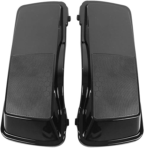 Miniatura 6 de TCMT Tapas de altavoz de alforja color negro vívido para Harley CVO Road King Road Glide Electra Glide Street Glide Ultra Classic 1993-2013