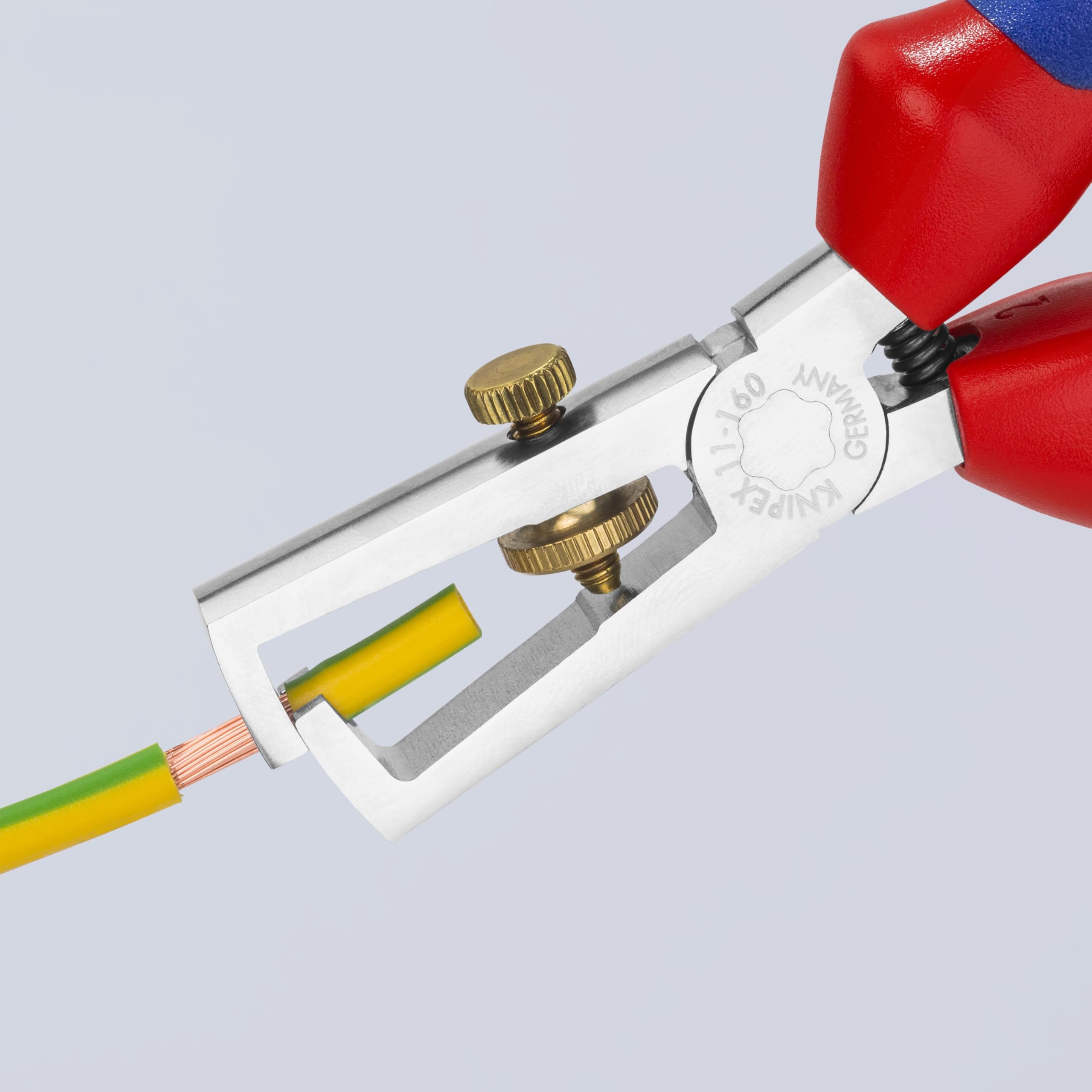 Knipex 1105160 end-type pelacables con agarre, 6,25 Pulgadas