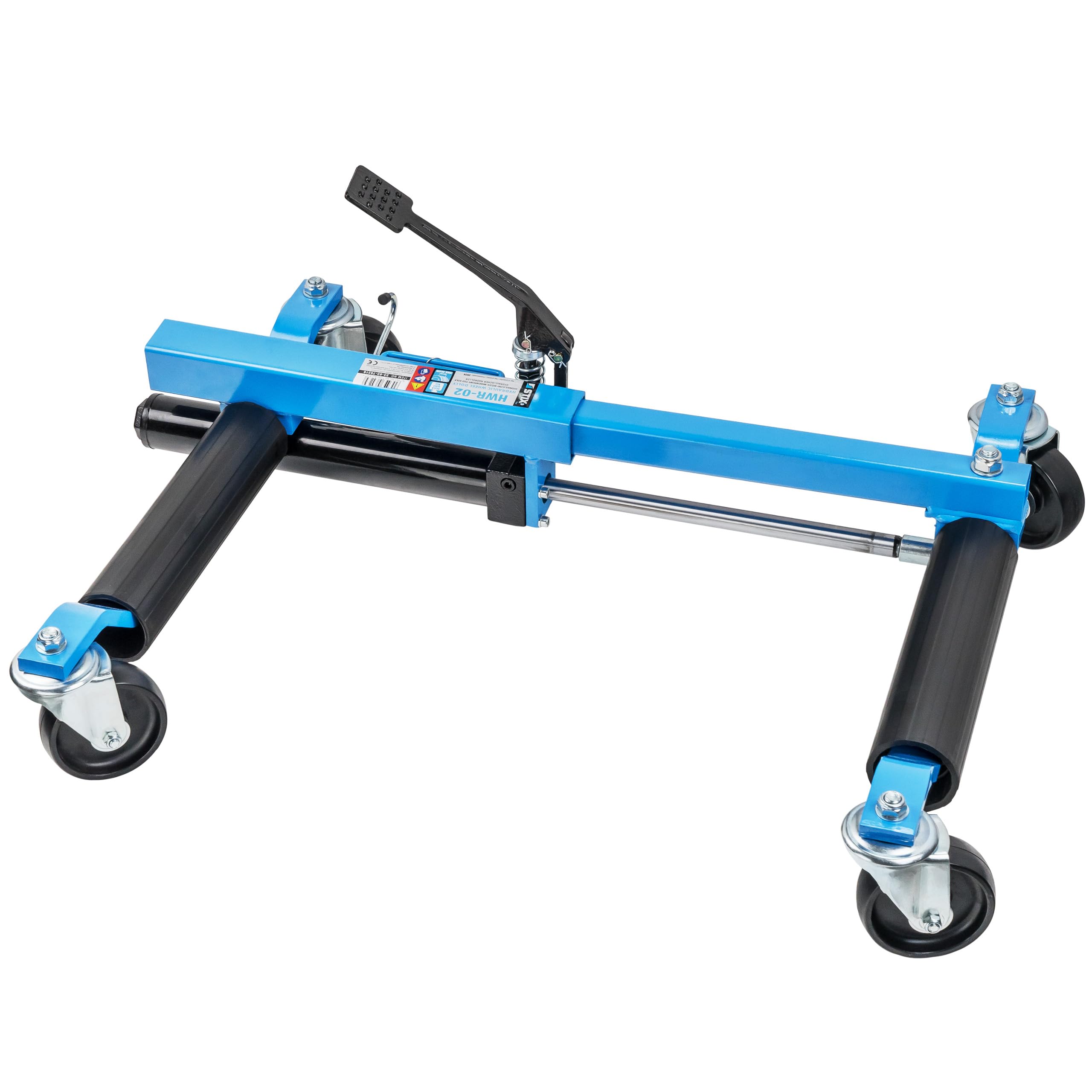 Stix HWR-02-1x - Ausiliario di manovra per auto con capacità di carico 680 kg - Sollevatore auto idraulico fino a 300 mm di larghezza pneumatici - per officina e garage (HWR-02 idraulico)