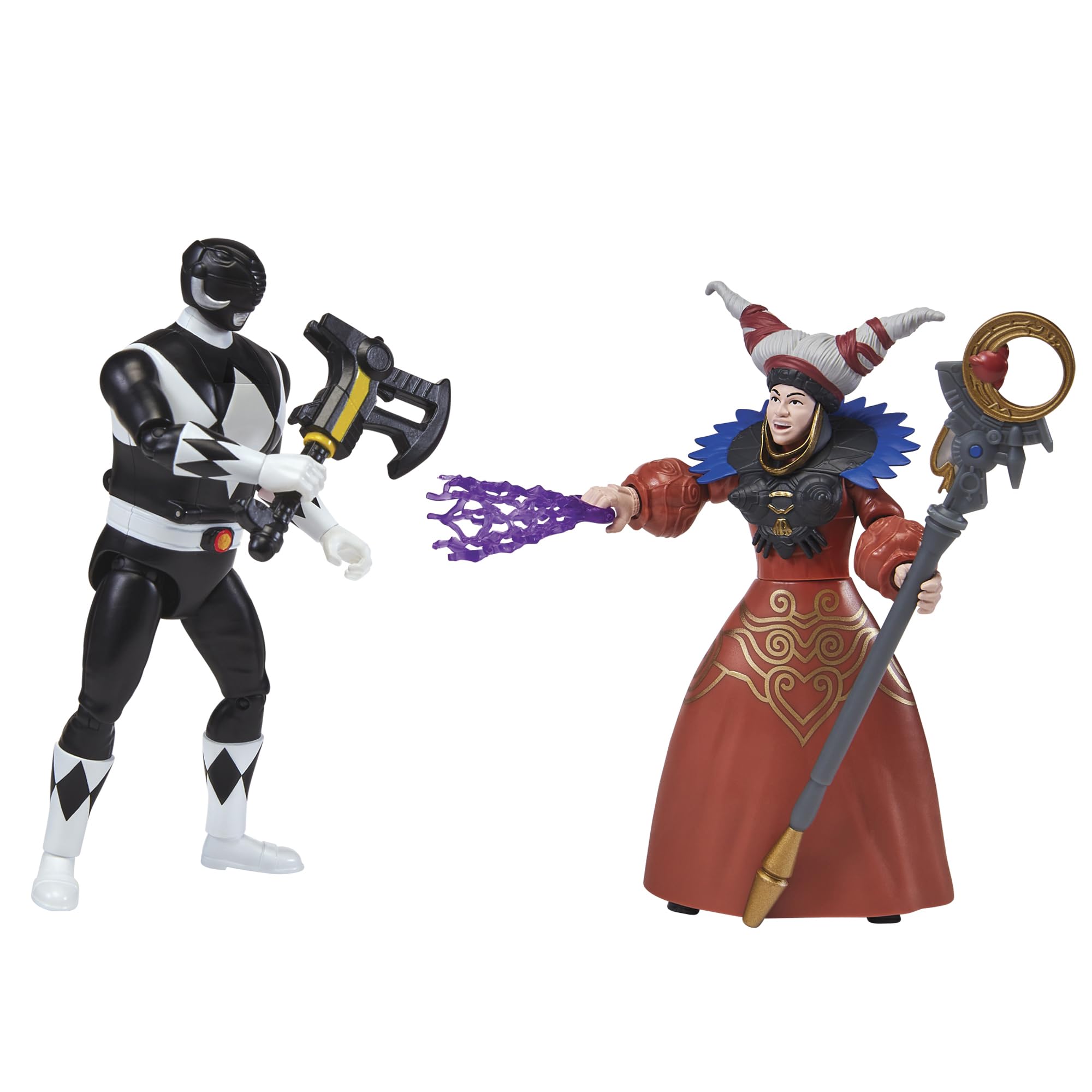 Power Rangers Mighty Morphin Re-Ignition - Auto-Morphin Black Ranger vs Rita Repulsa Verse 2-Pack by Playmates Toys