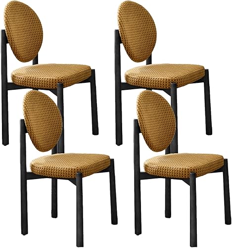 Miniatura 19 de Juego de sillas de comedor de 1/2/4, sillas de comedor de madera, sillas de comedor tapizadas retro, con cojín de tela/felpa, silla de cocina para