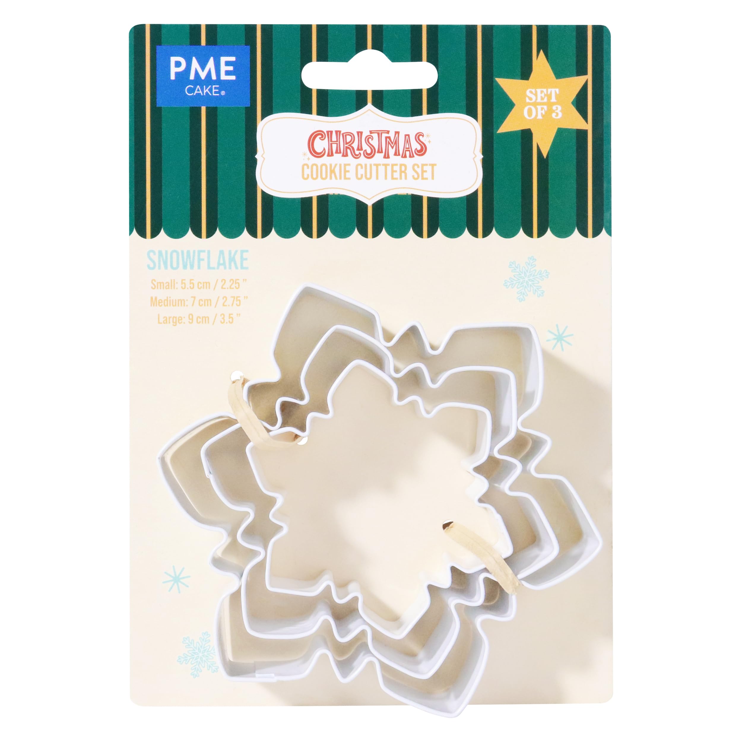 PME Christmas Cookie Cutters - Snowflakes (Set of 3)