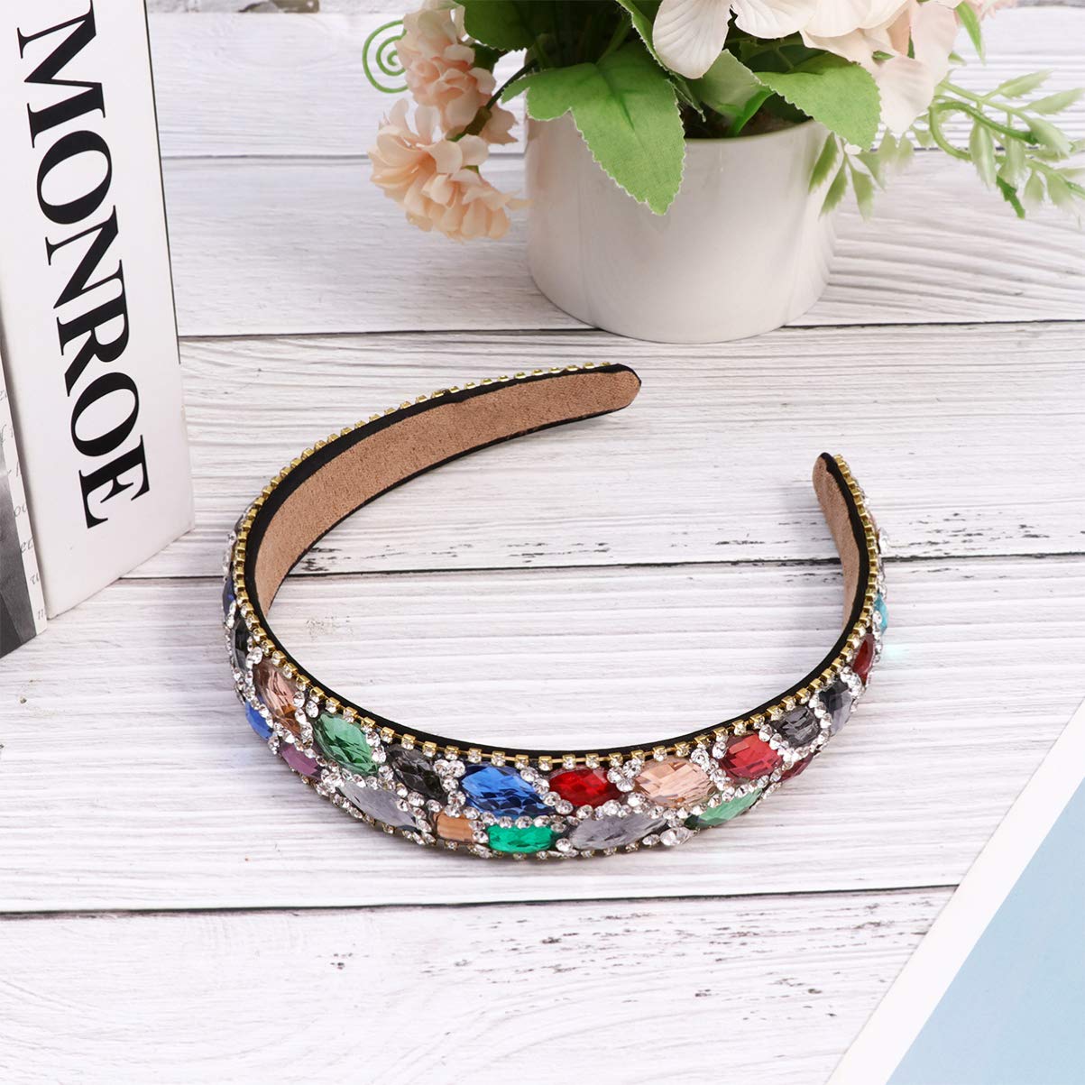 FRCOLOR 3stücke Delicate Rhinestone Haarband Für Kreative Haarschmuck Accessoires Bunten Farben Für Verschiedene Anlässe Und Unvergessliche Fotos