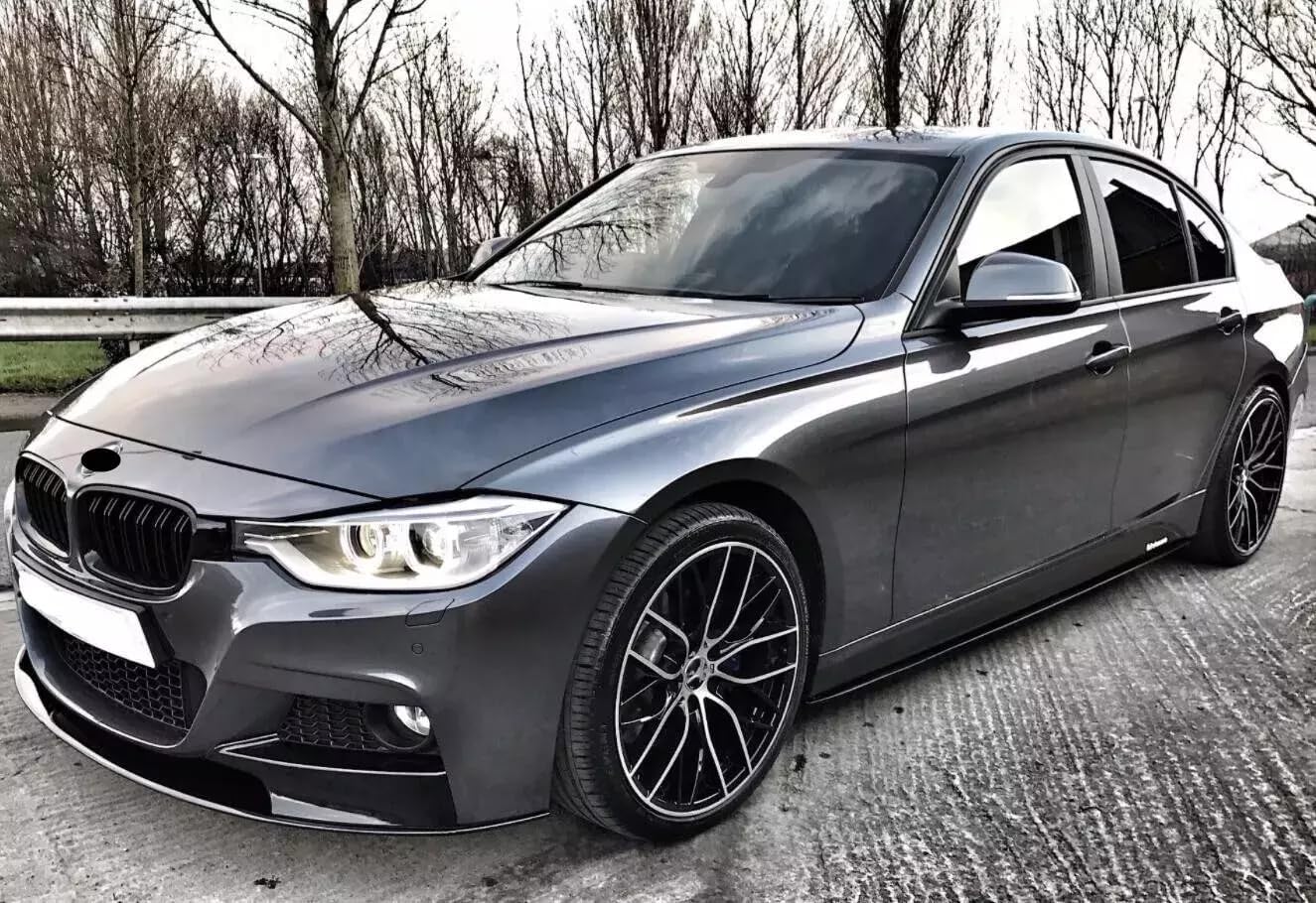 Auto Frontlippe Frontspoiler für BMW 3 Series F30 F31 M Sport 2012-2018, Frontstoßstangen Lippenkörper Autoteile Autoantikollisionsschutz