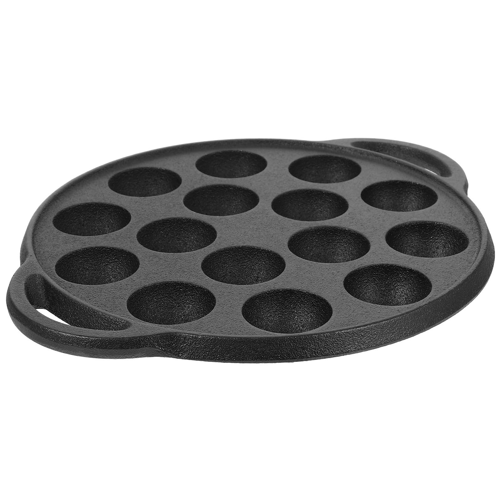 Poêle à Escargots en Fer 15 Trous, 1 Pièce, Noire