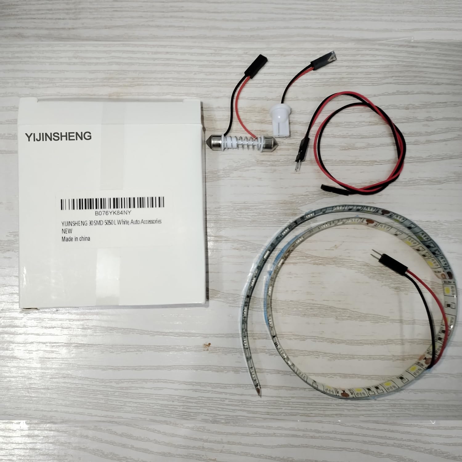 🚗 30 SMD 5050 LED Streifen Auto Kofferraum Ladefläche Innenbeleuchtung Dekoration Xenon Weiß Auto Zubehör