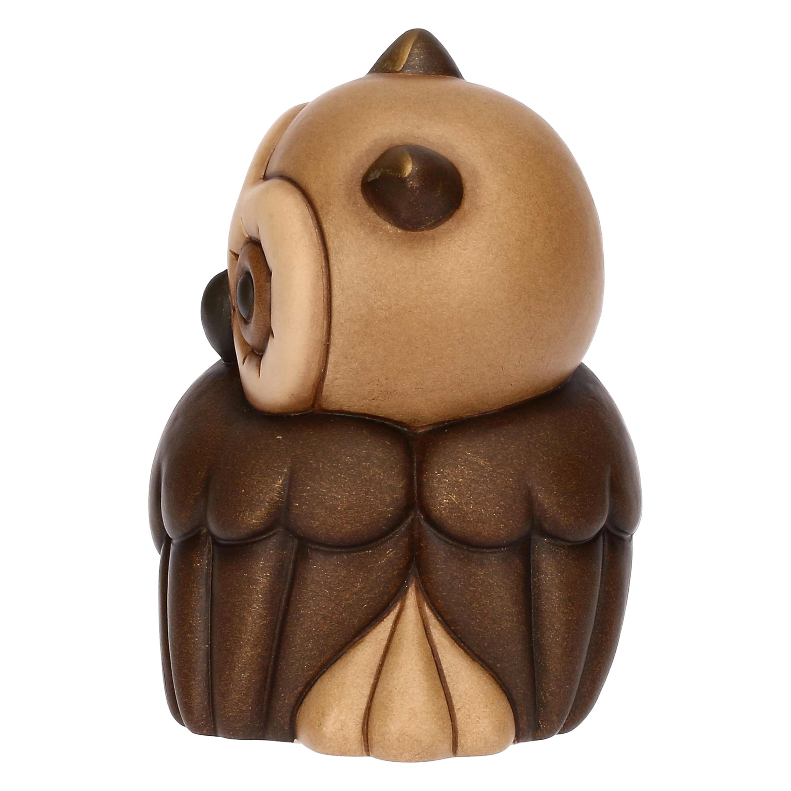 THUN Gufo Lucky con cuore in ceramica, medio - Ceramica - 9,8x7,7x10,7 cm