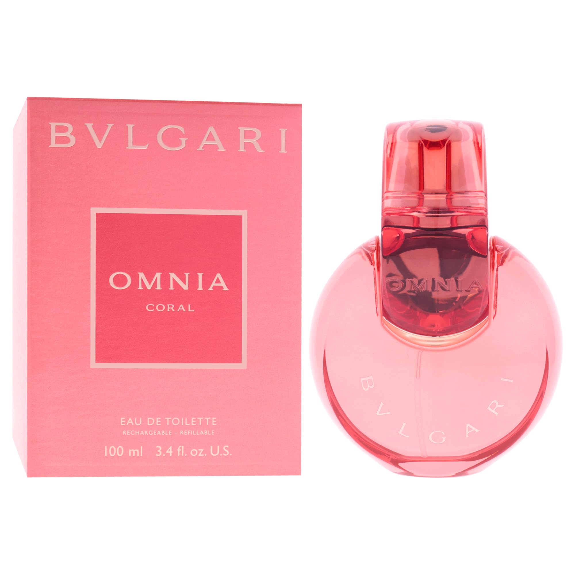 Bvlgari Bvlgari Omnia Coral Eau de Toilette Spray für Damen, 100 ml (nachfüllbar)