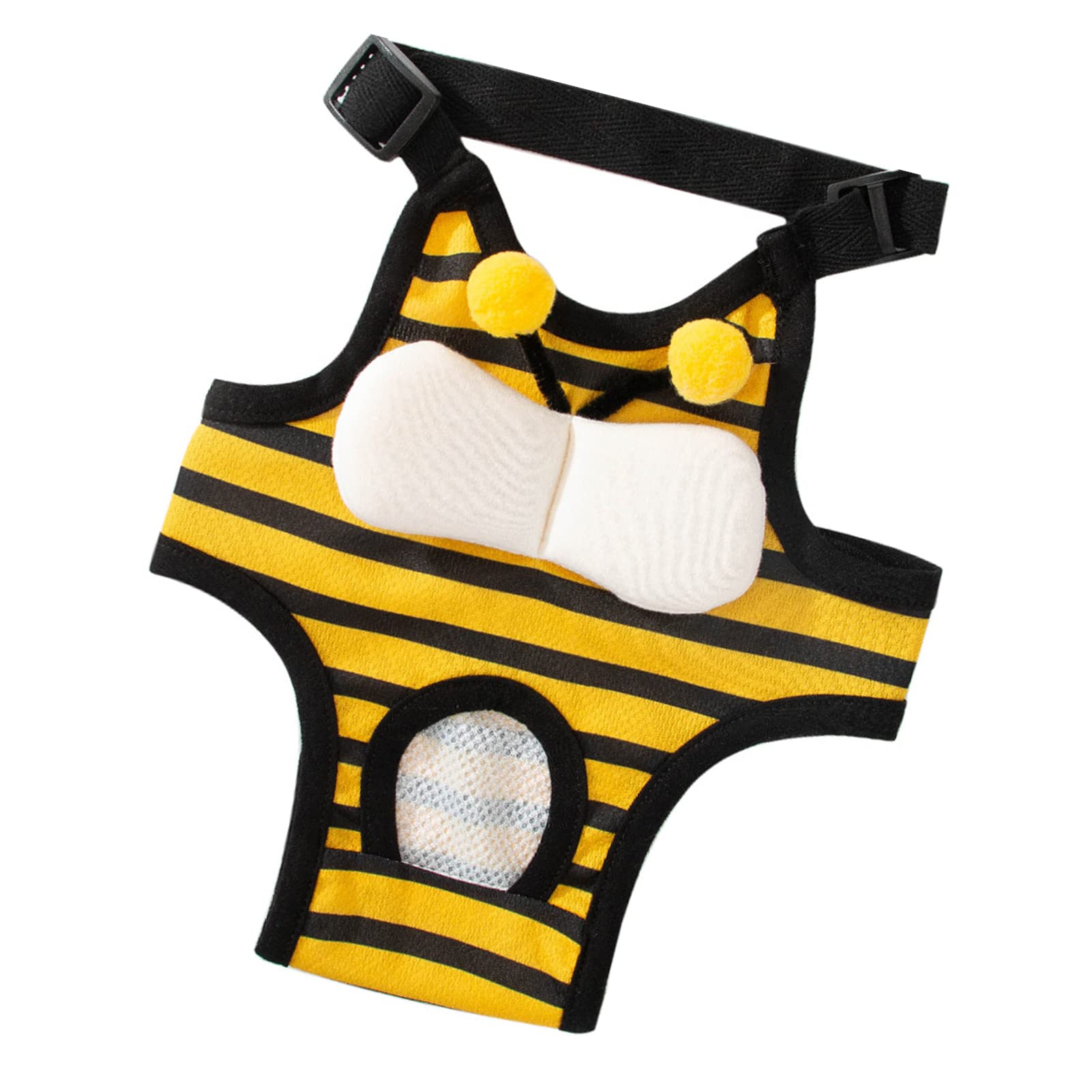 Female Dog Sanitary Panties, Breathable Lightweight Puppy Menstrual Diaper Reusable Skin Friendly Cute for Summer (S (Recommended Weight 0.5?3.5kg / 1.1?7.7lb))