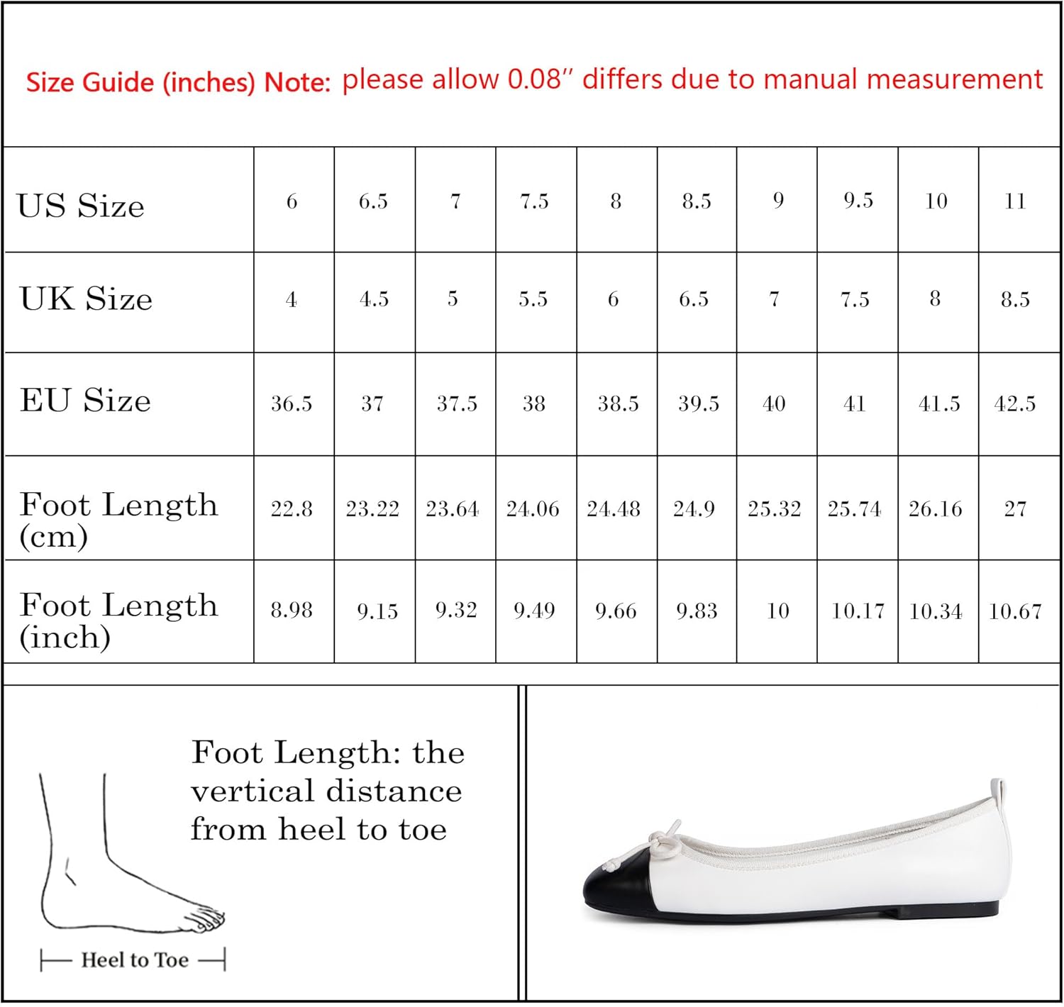 Modatope Ballet Flats with Bow Ballerina Closed Square Toe Slip on Bowknot Flats Shoes for Women Dressy - Image 7