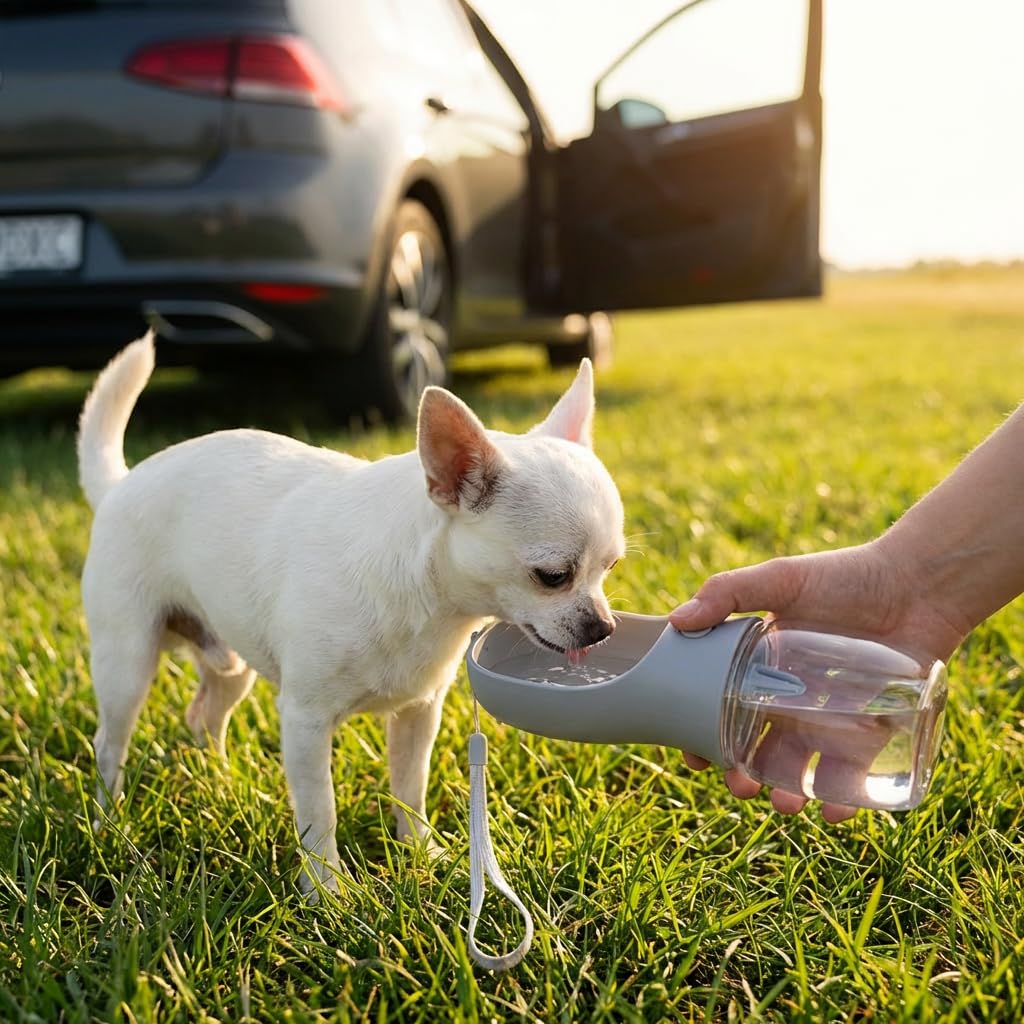 IWOTTO Funda Coche Perro | Protector Asiento Trasero y Maletero | Impermeable, Antideslizante y Ajustable | Pack Bebedero + Cinturón Seguridad | Fácil de Limpiar